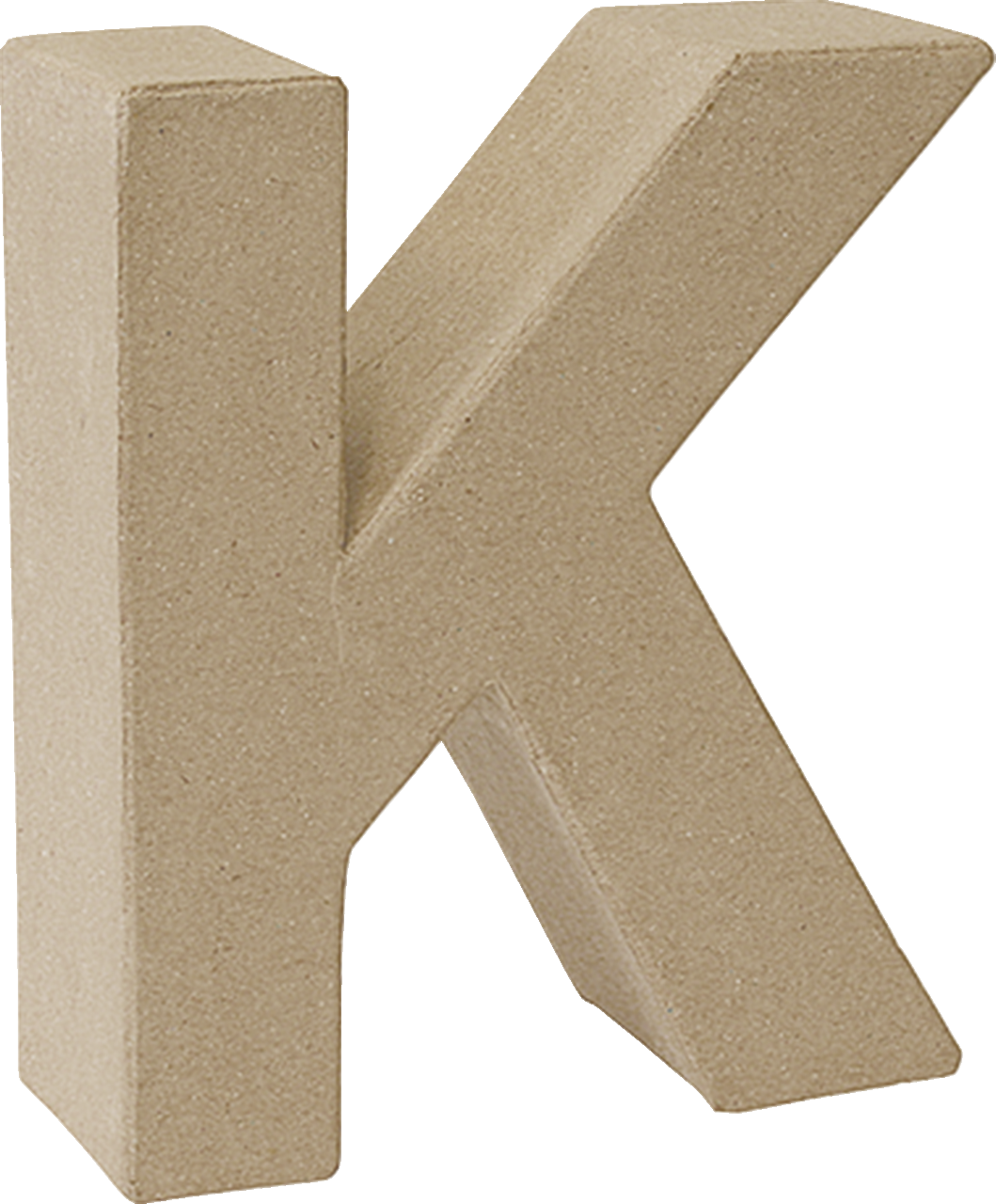 PAPP- BUCHSTABE "K" 3D 16x17,5x5,5CM