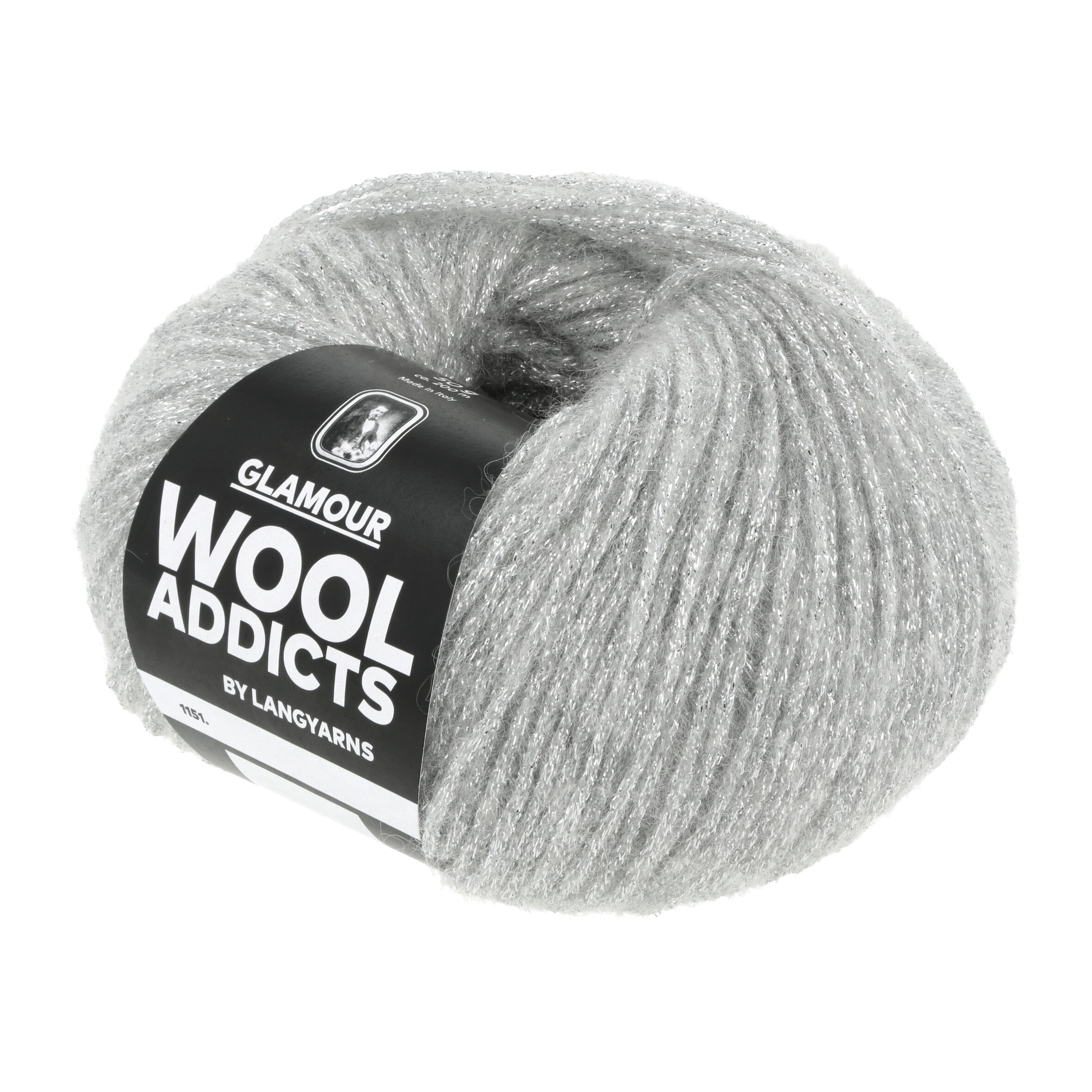 WOOL ADDICTS GLAMOUR 50GR 0023 SILBER WOOL ADDICTS GLAMOUR 50GR 0023 SILBER