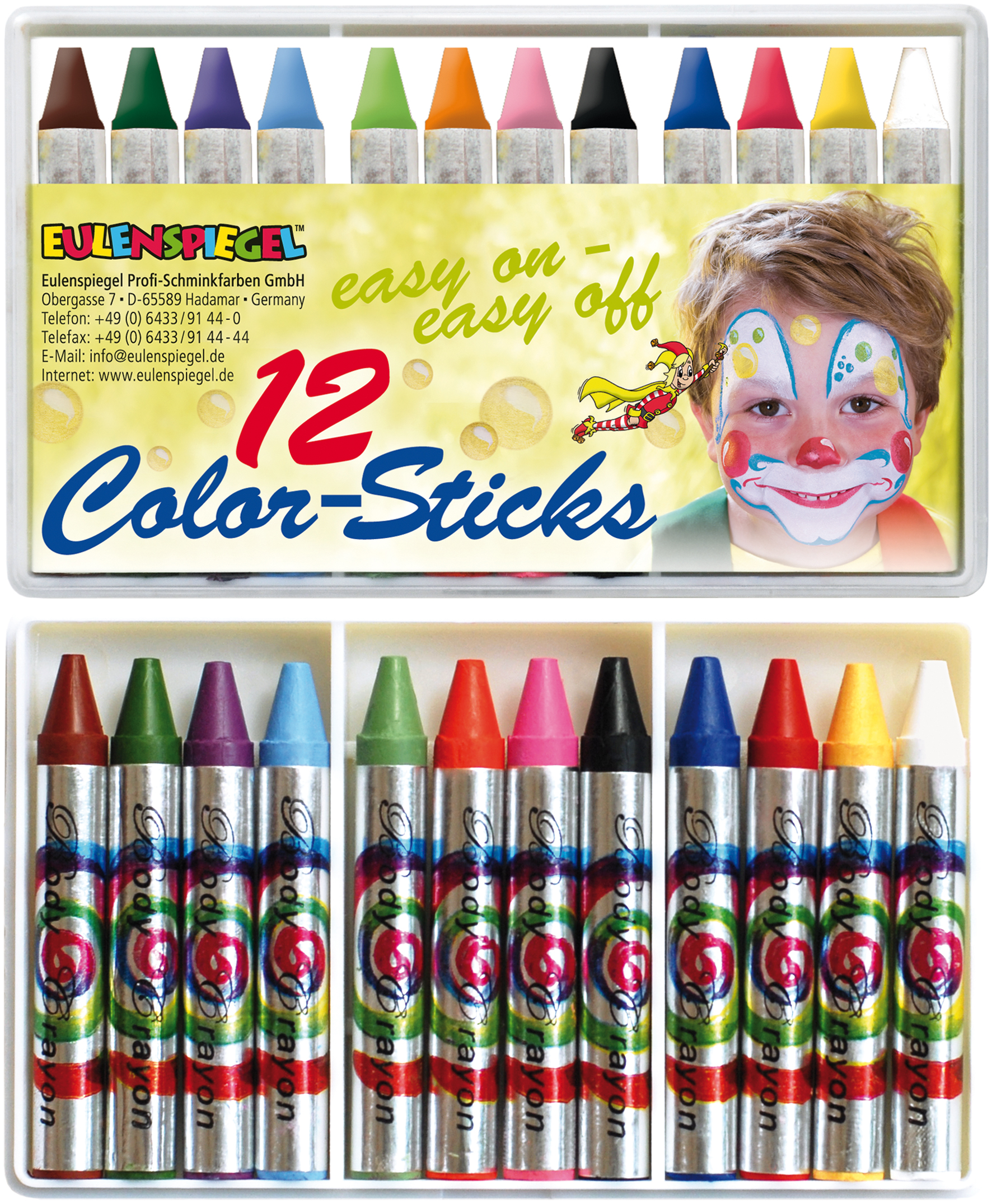 COLOR STICKS - 12 STÜCK