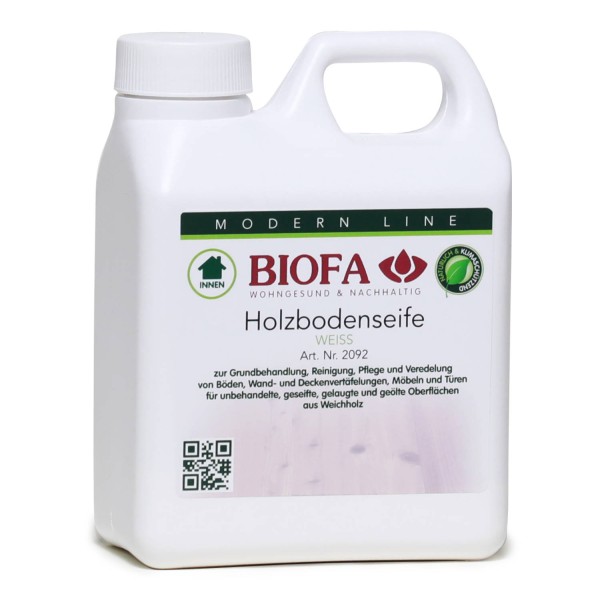 BIOFA 2092 SAPONE PER PAVIMENTI IN LEGNO BIANCO 1LT