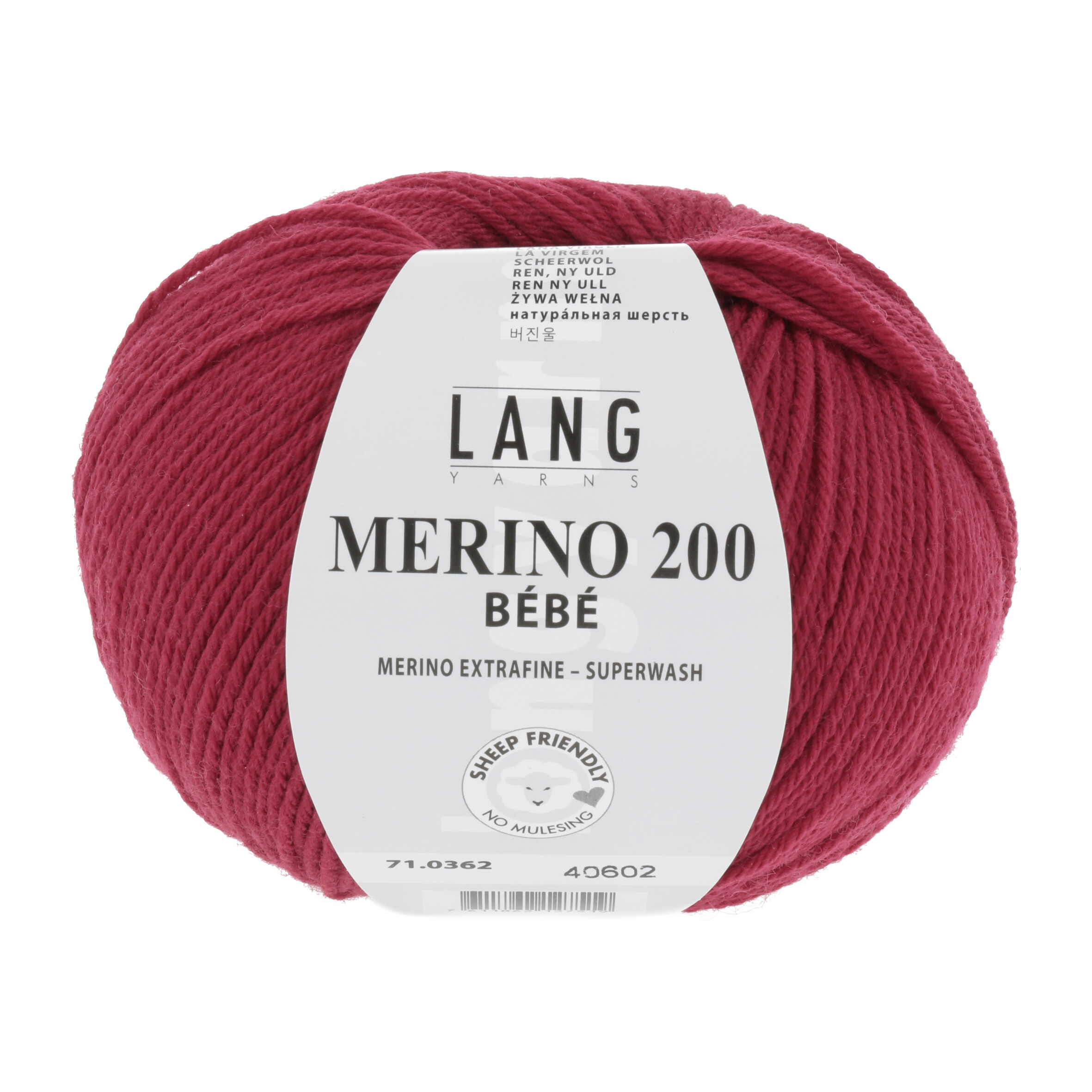 LANG MERINO 200 BEBE 50GR 362 KIRSCH