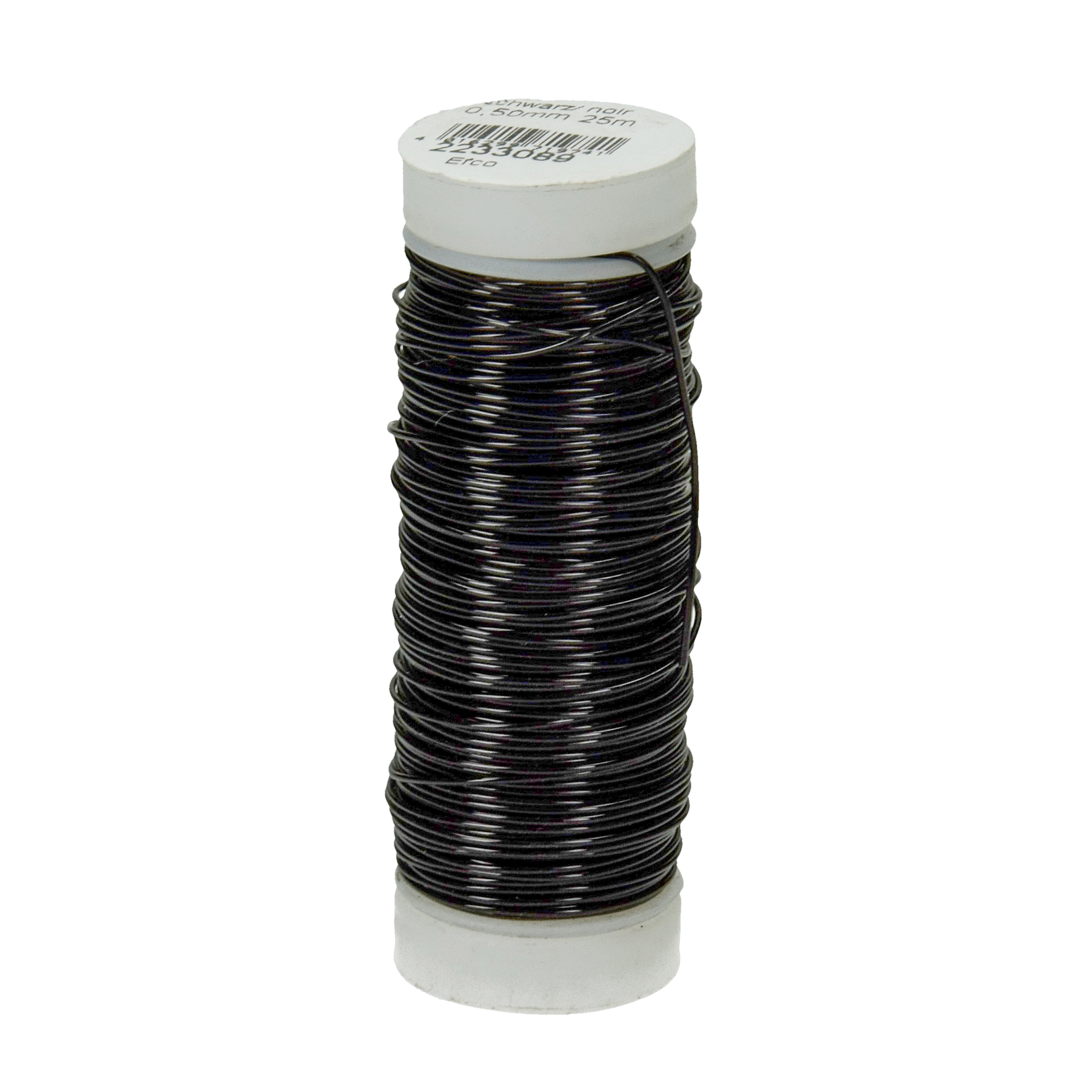 KUPFERDRAHT 0,5MM 25MT METALLIC SCHWARZ