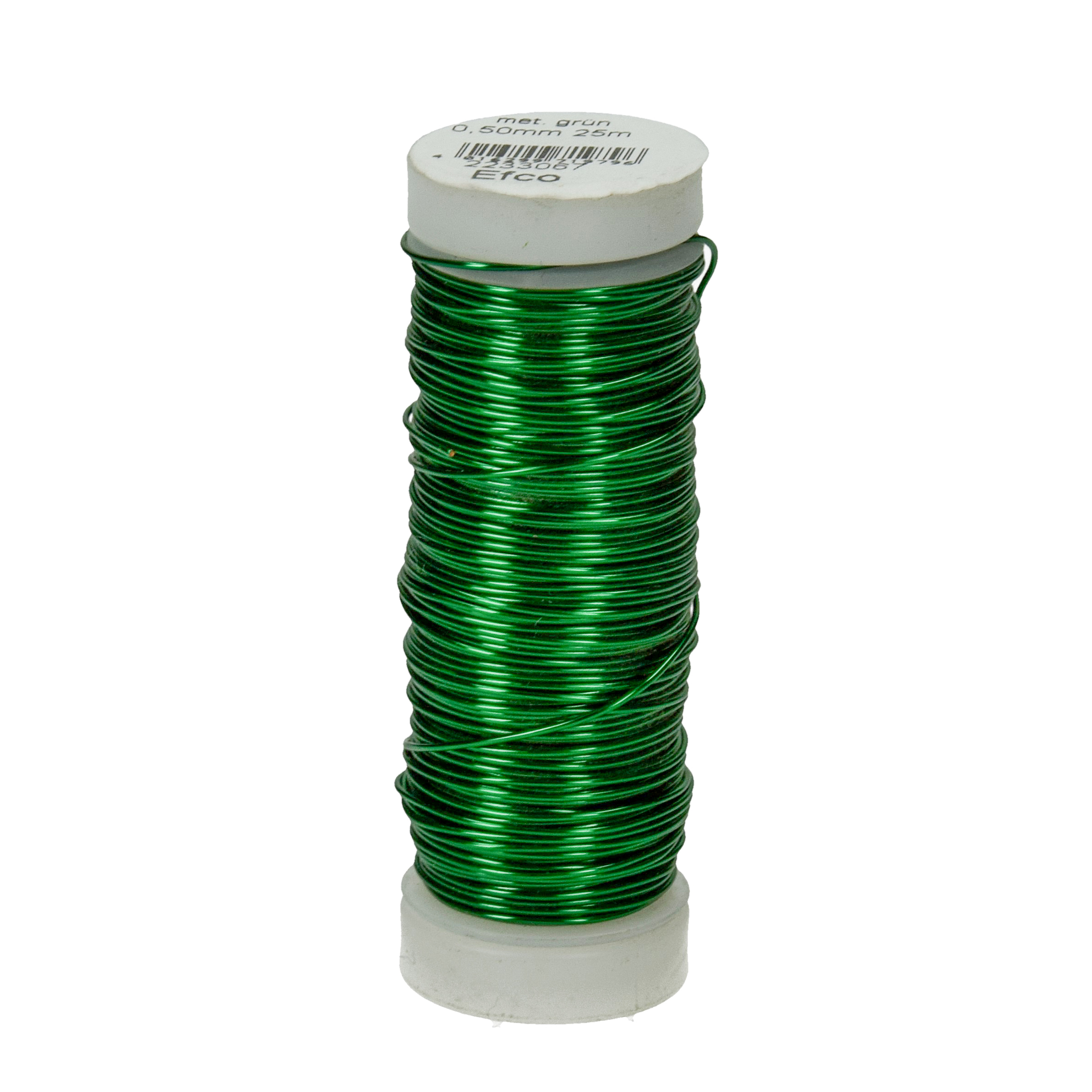 KUPFERDRAHT 0,5MM 25MT METALLIC GRÜN