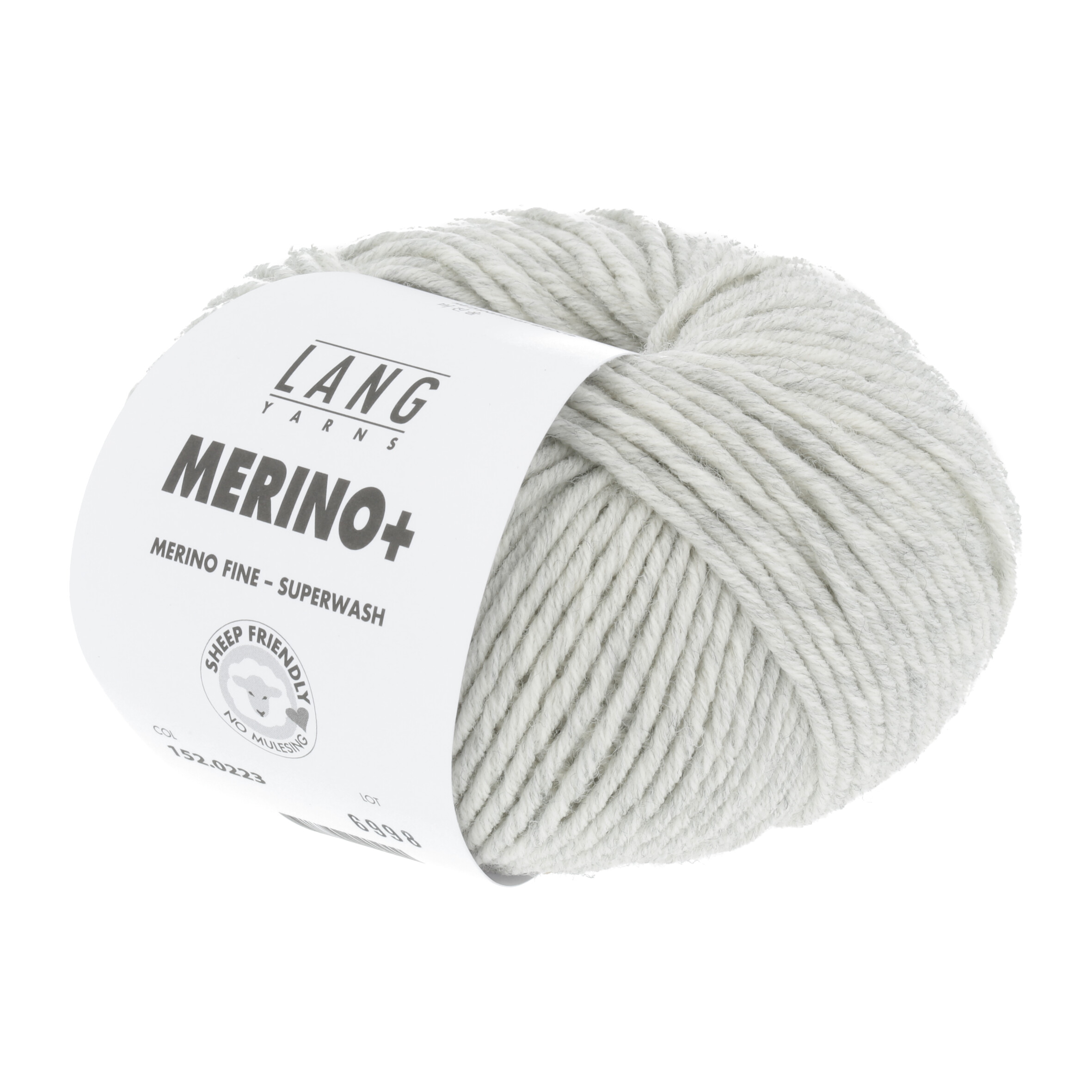 LANG MERINO + 50GR 0223 GRIGIO CHIARO MELANGE