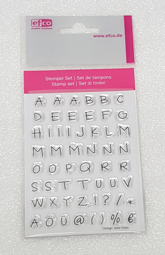 STEMPEL CLEAR ALPHABET GROßBUCHSTABEN 55- TEILIG