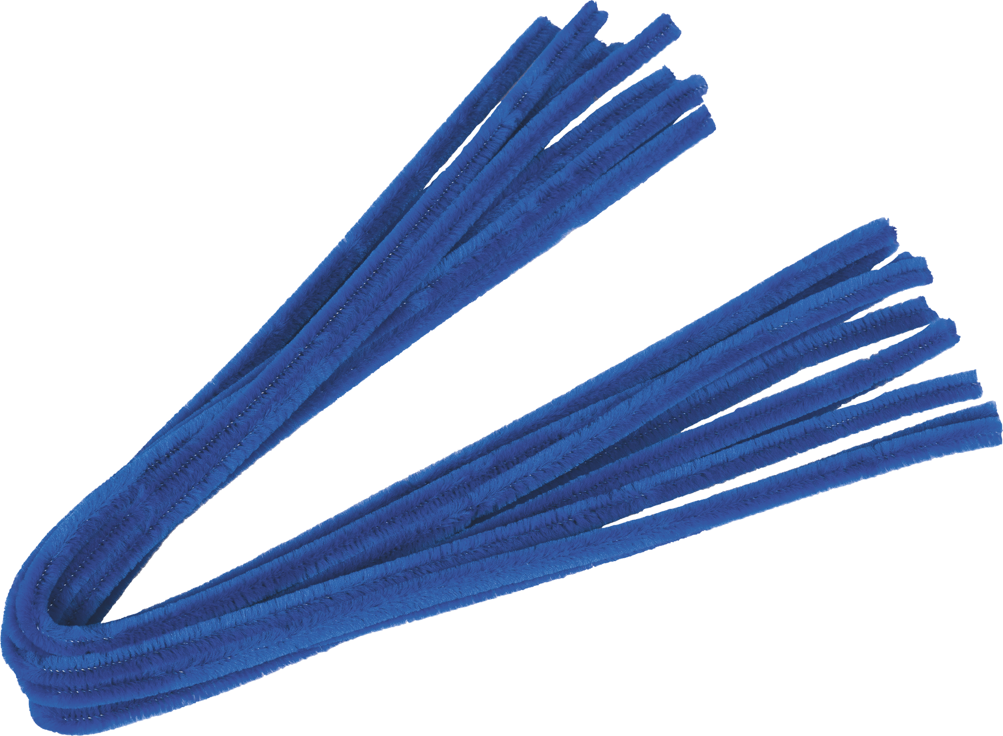 CHENILLEDRAHT 50CM Ø 8CM BLAU