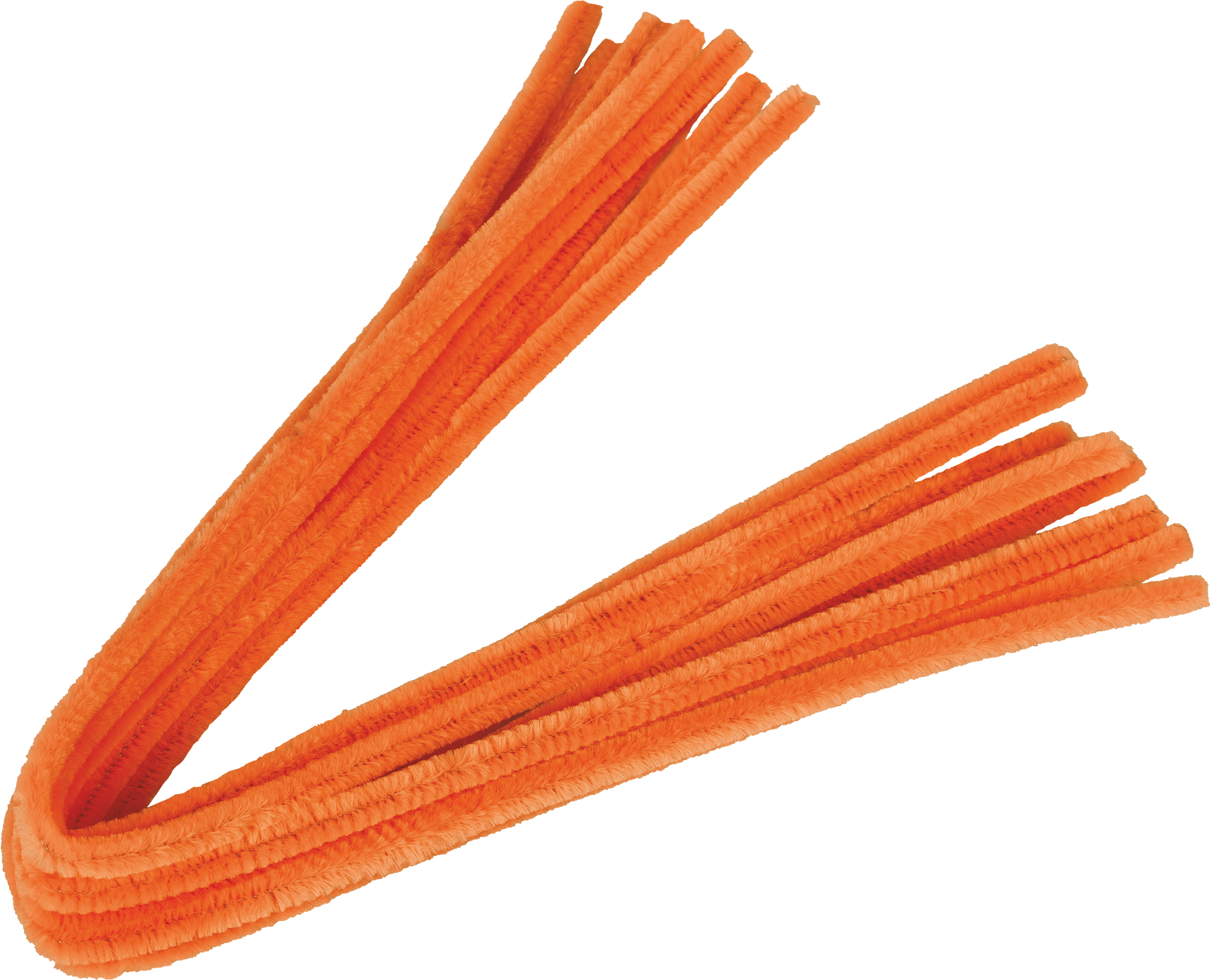 CHENILLEDRAHT 50CM Ø 8CM ORANGE