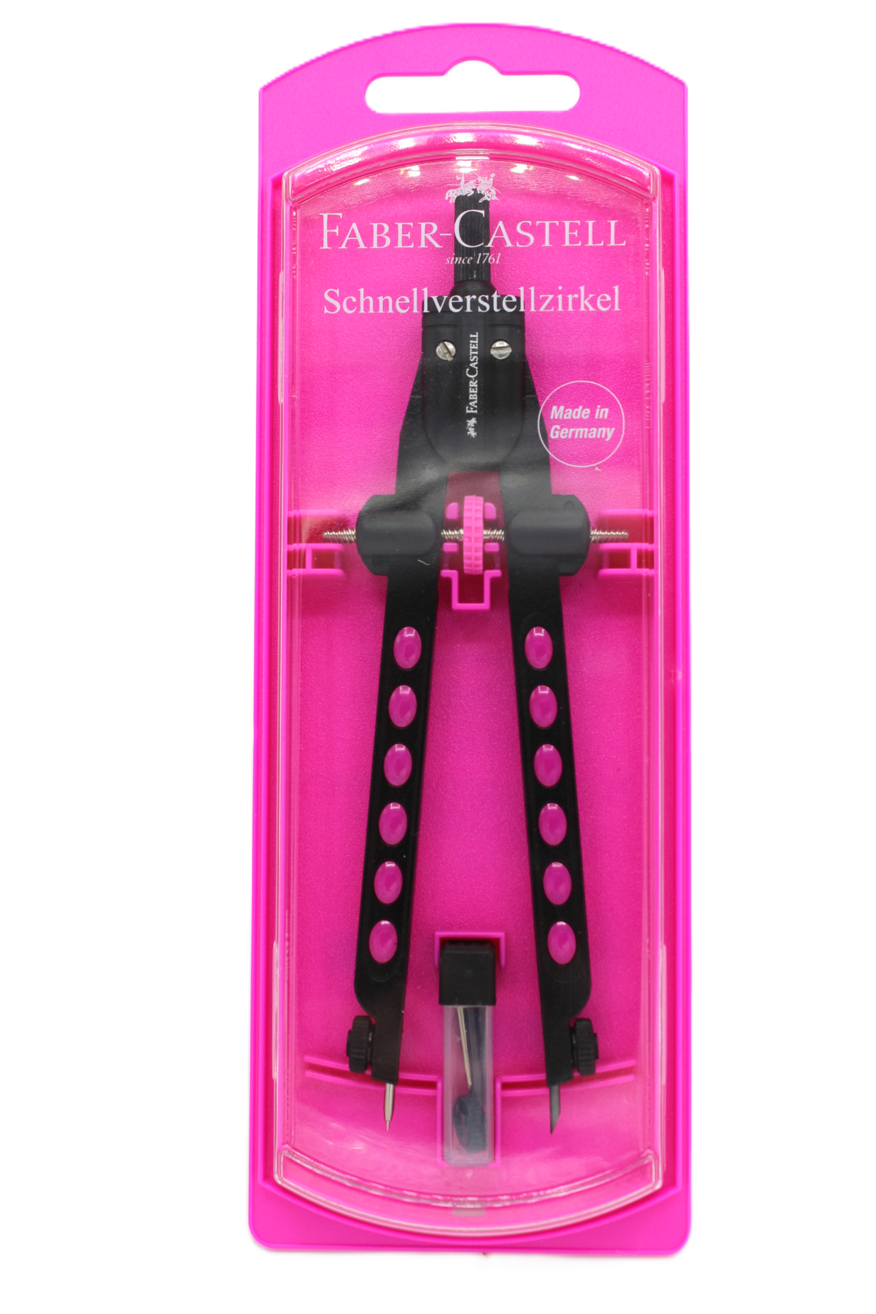 COMPASSO A REGOLAZIONE RAPIDA FABER- CASTELL FUCHSIA