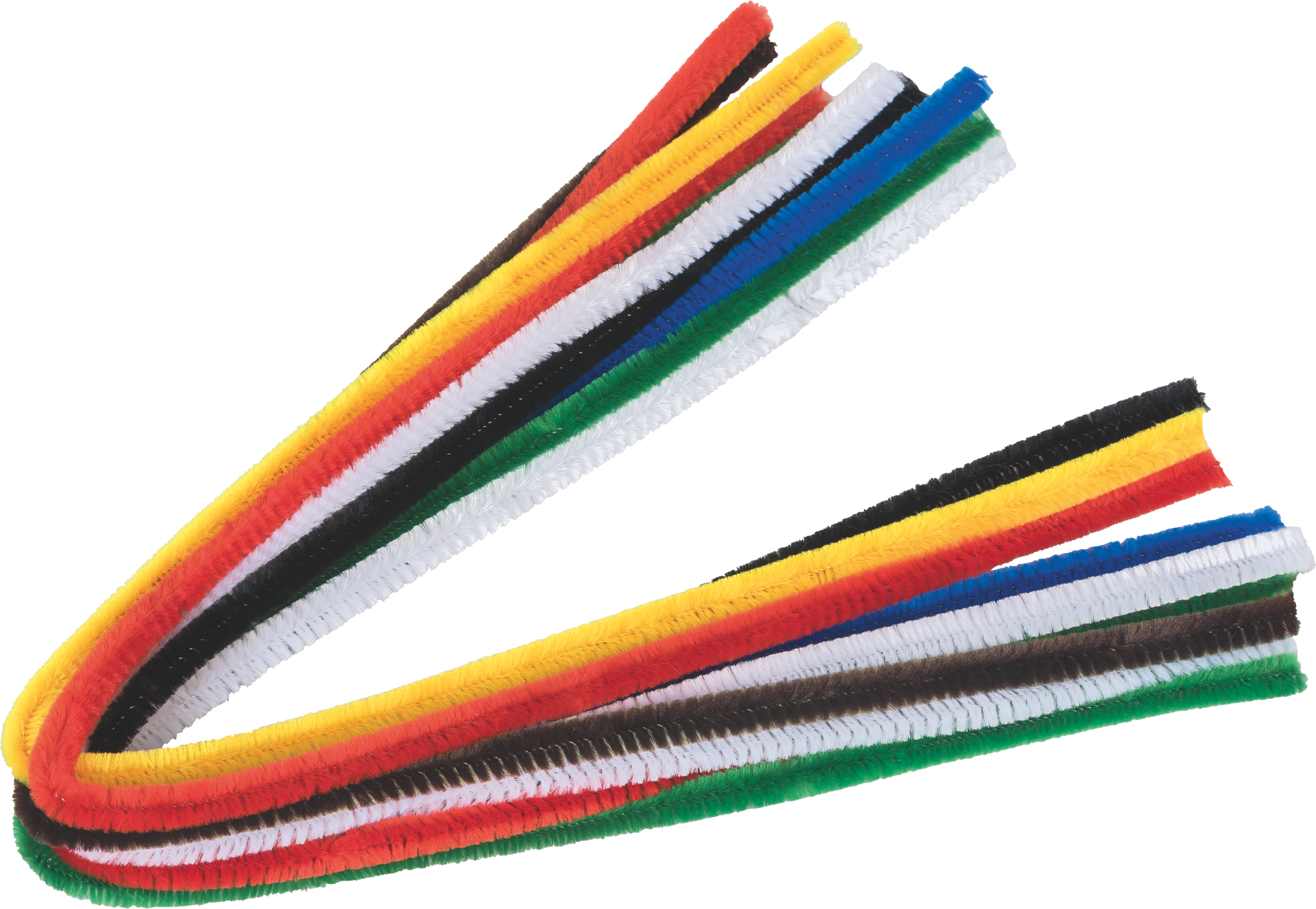 CHENILLEDRAHT 50CM Ø 8CM BUNT