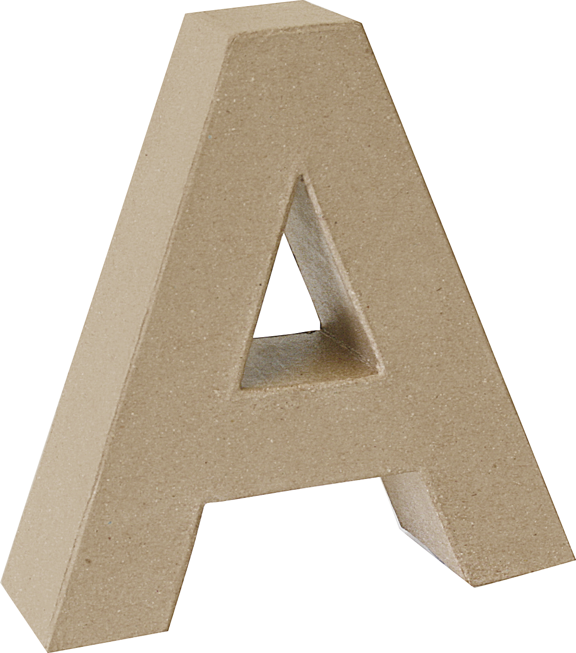 PAPP- BUCHSTABE "A" 3D 17,5x17,5x5,5CM
