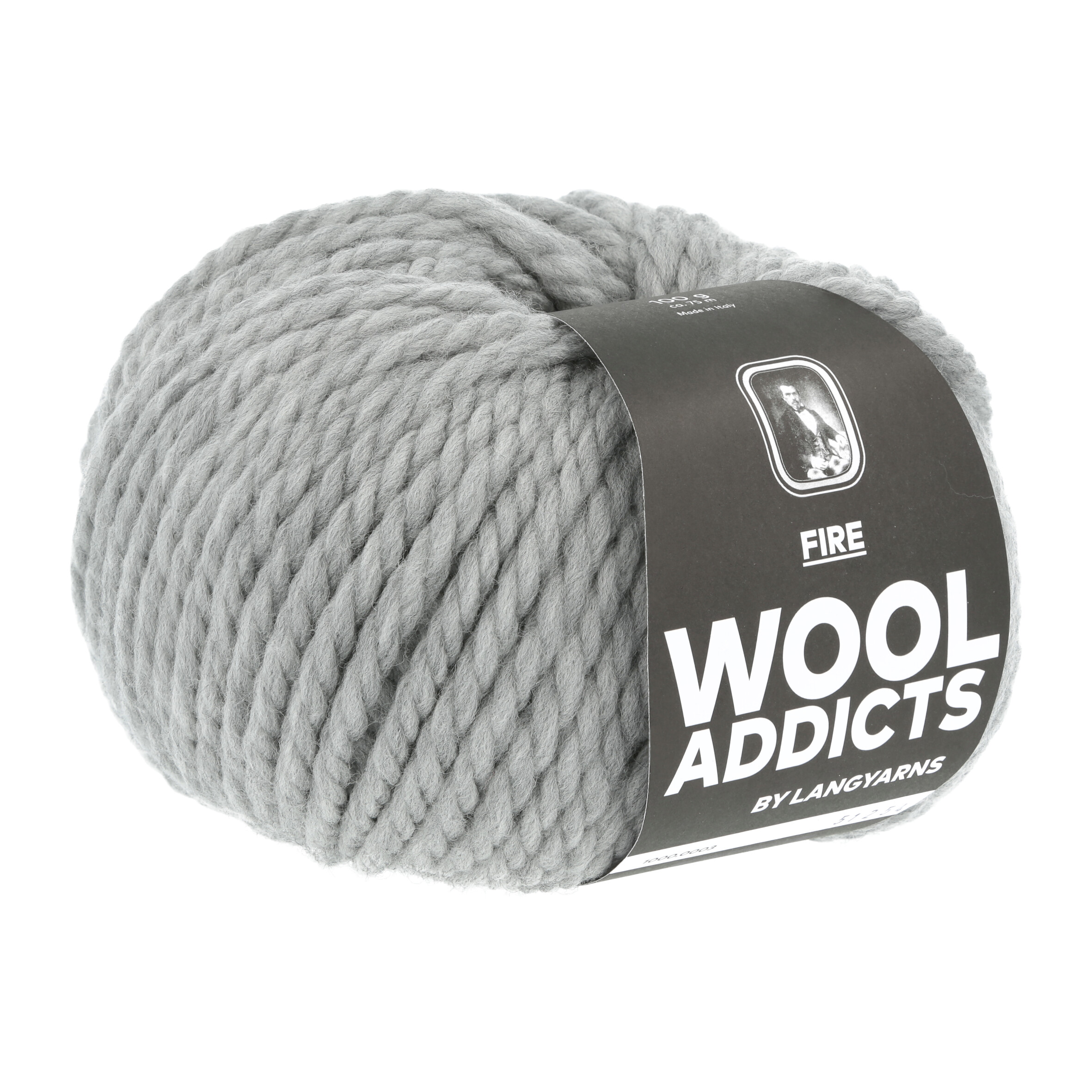 WOOLADDICTS FIRE 0003 GRAU 100GR