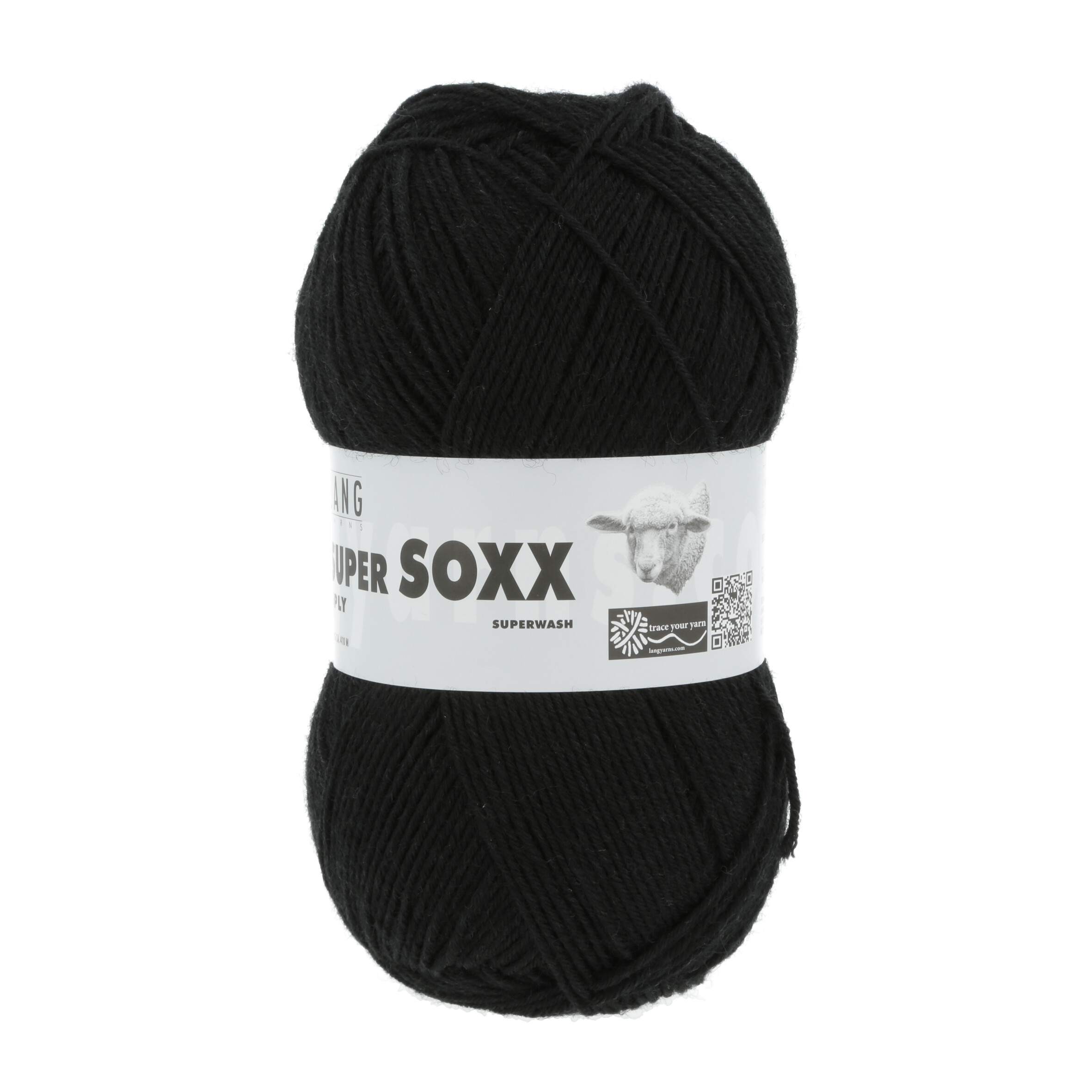 LANG SUPER SOXX  6FACH 150GR 004 SCHWARZ