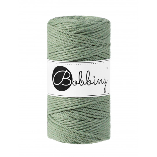 BOBBINY 3PLY MAKRAMEE-SCHNUR 3MM 100M EUCALYPTUS