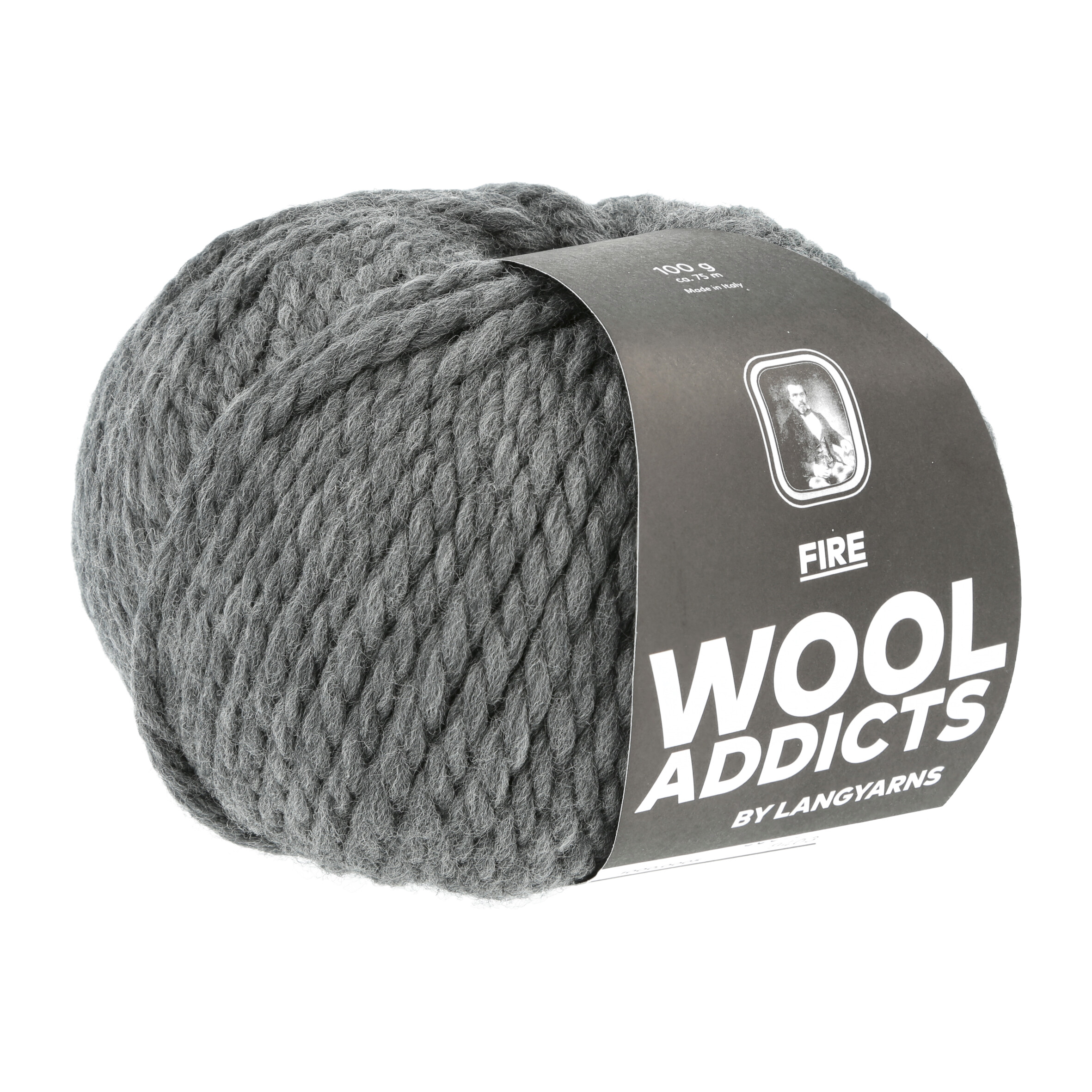 WOOLADDICTS FIRE 0005 MITTELGRAU 100GR