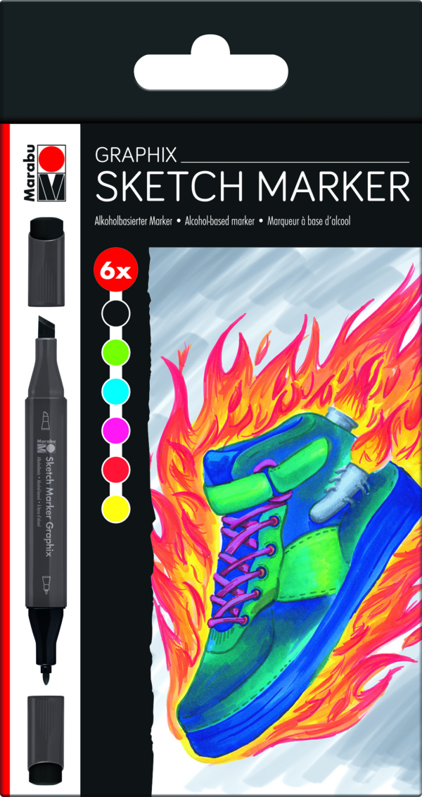 MARABU SKETCH MARKER HEAT 6 TLG