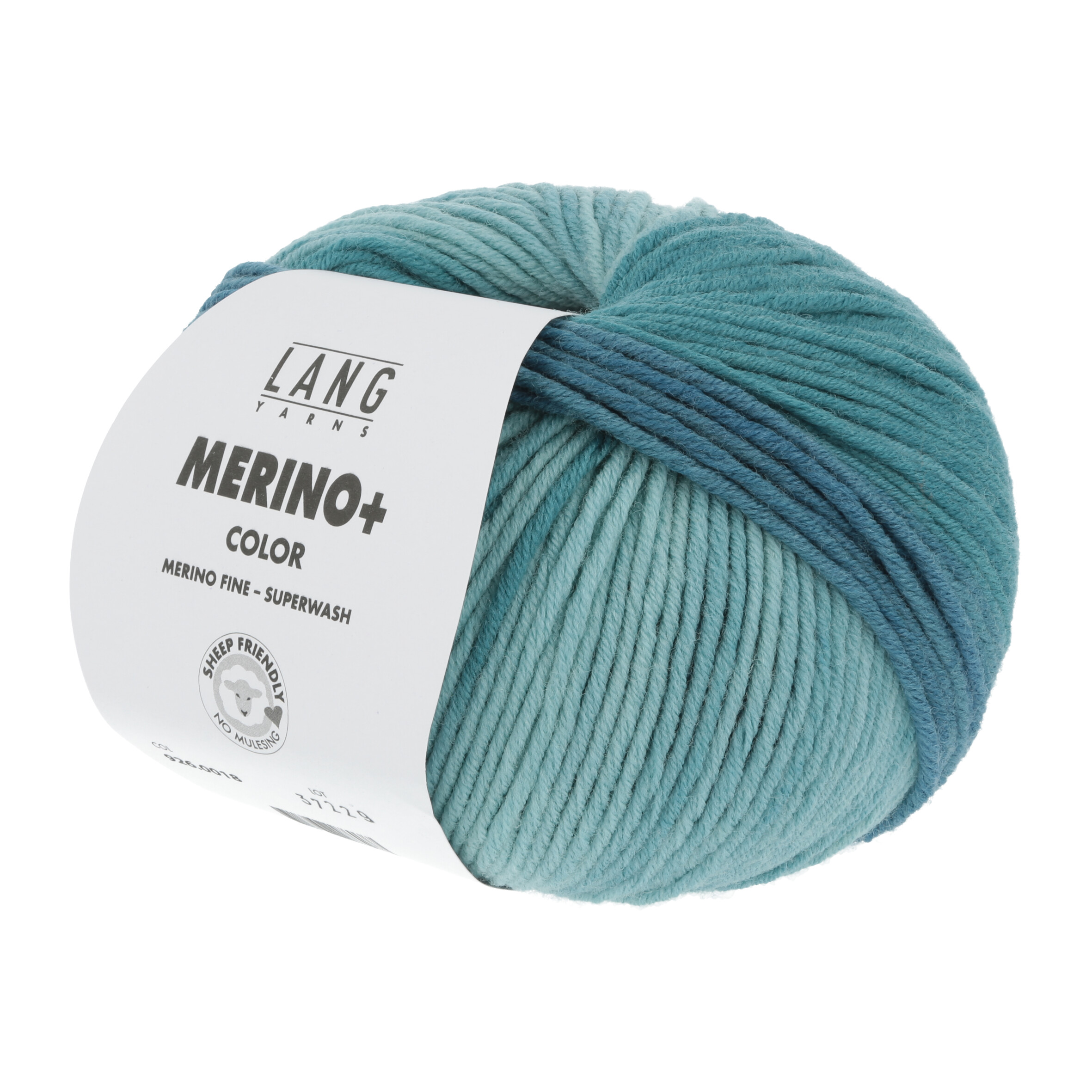 LANG MERINO + 100GR 0018 TÜRKIS MELLIERT