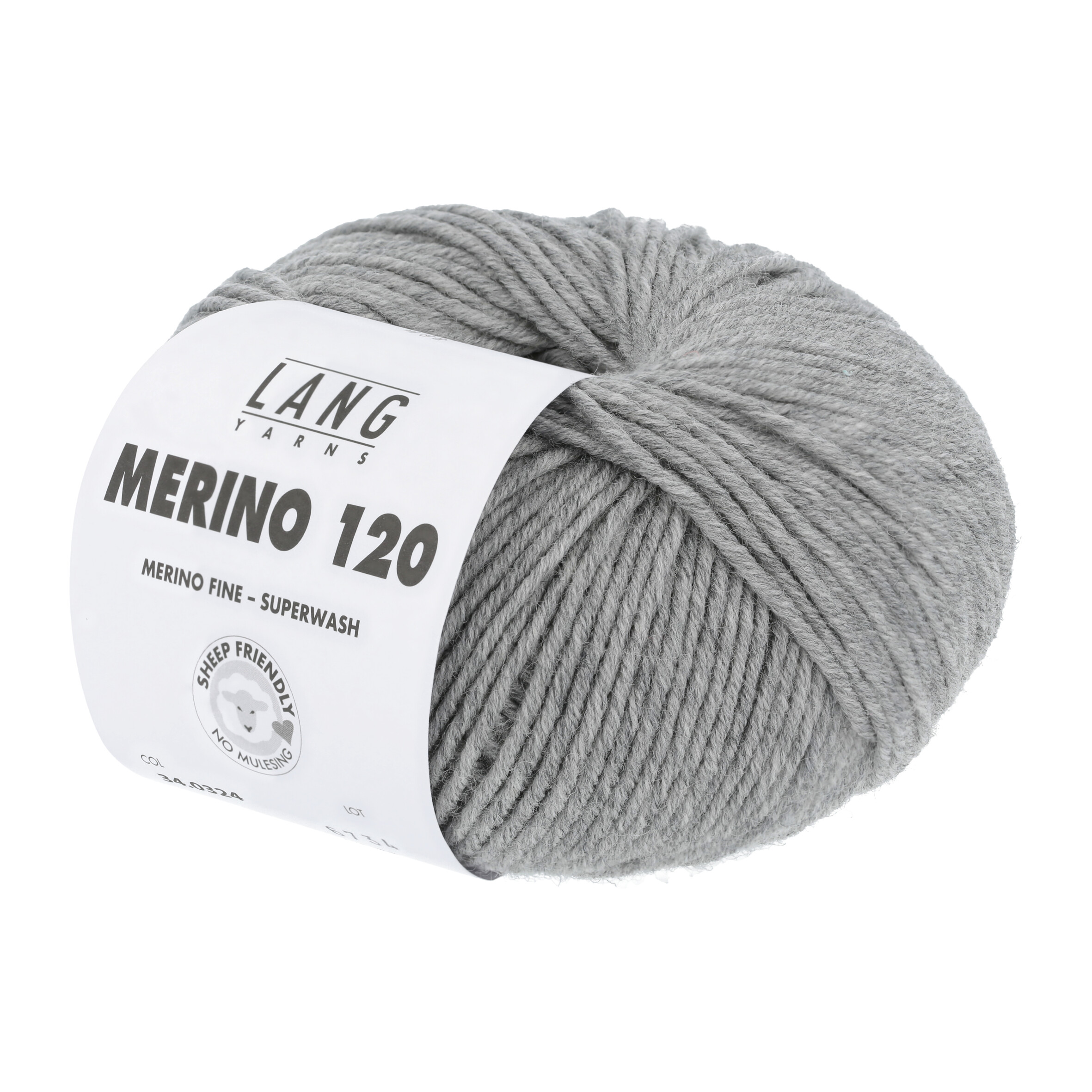 LANG MERINO 120 50GR 0324 HELLGRAU MELANGE