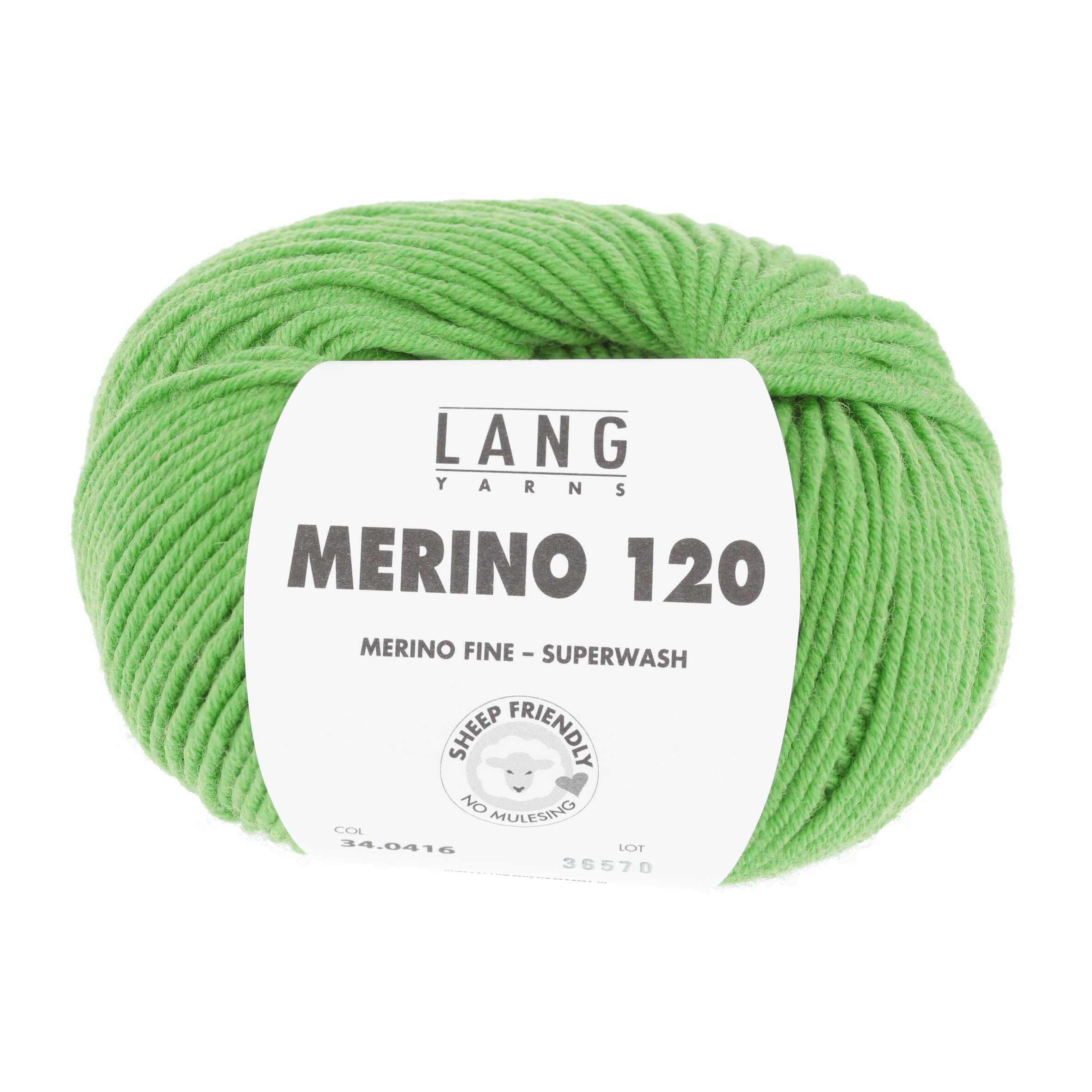 LANG MERINO 120 0416 HELLGRÜN