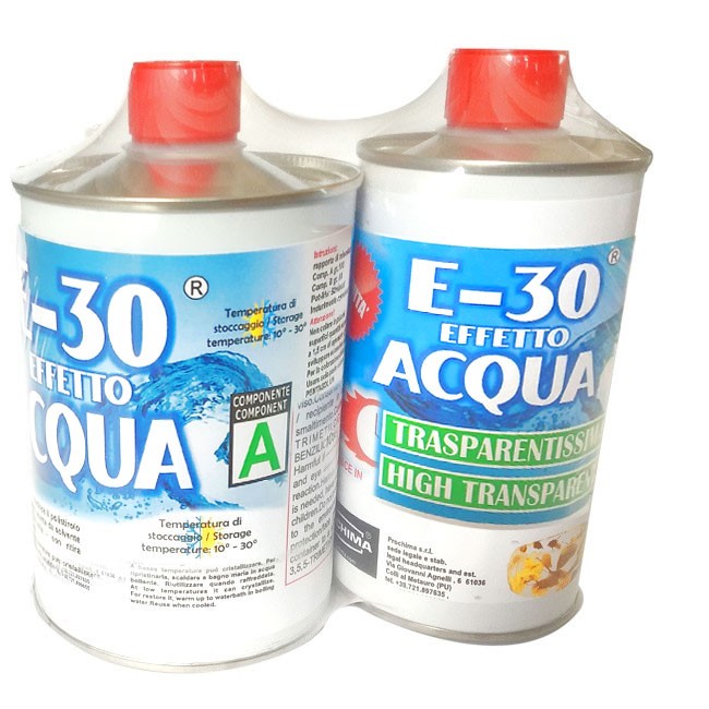 RESINA EPOSSIDICA E30 EFFETTO ACQUA 800GR