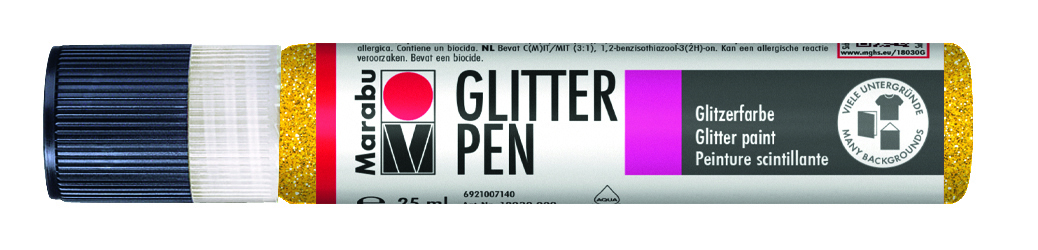MARABU GLITTER PEN 519 GELB