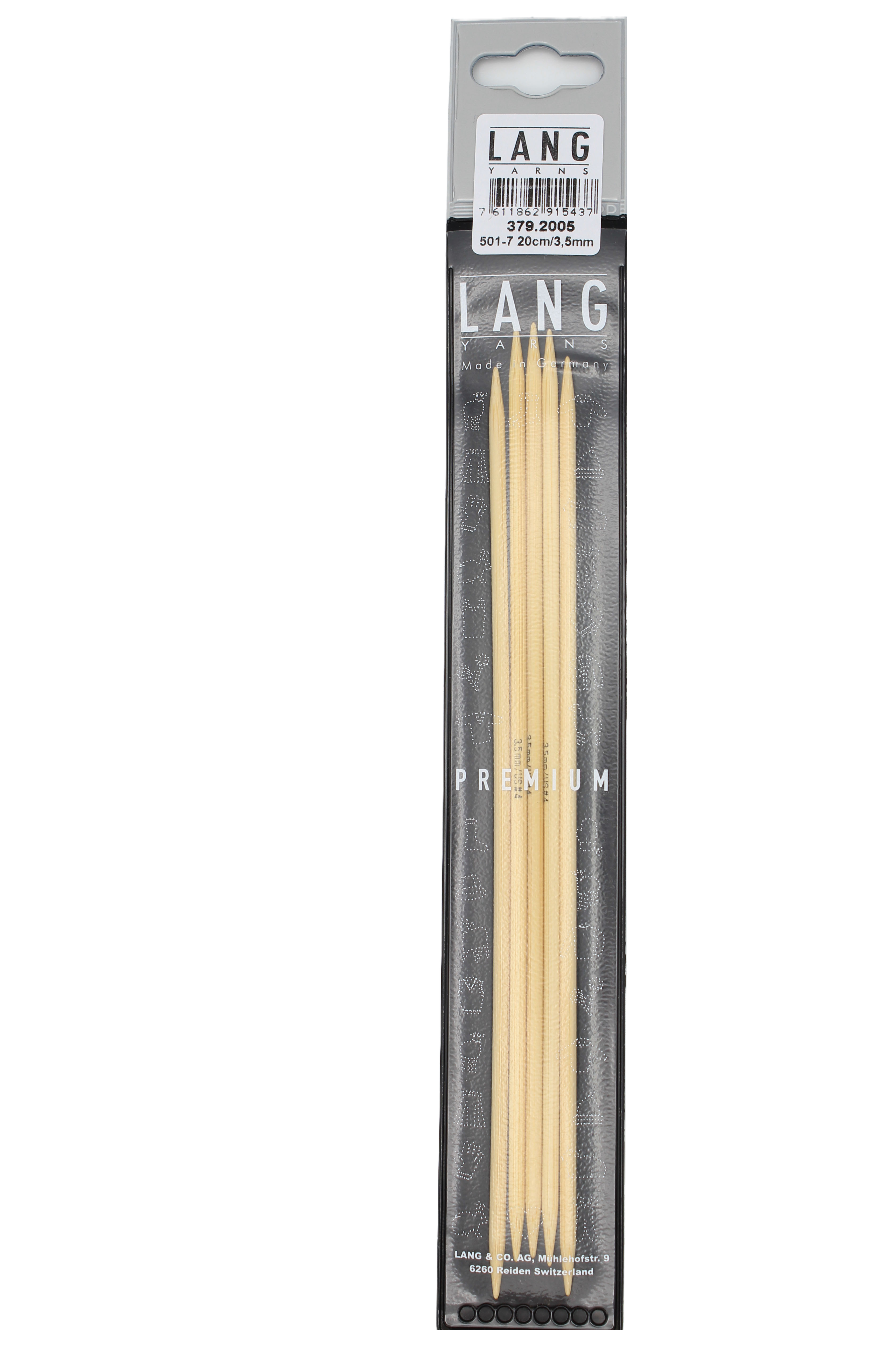 STRUMPFSTRICKNADELN, BAMBUS 20CM 2,5MM