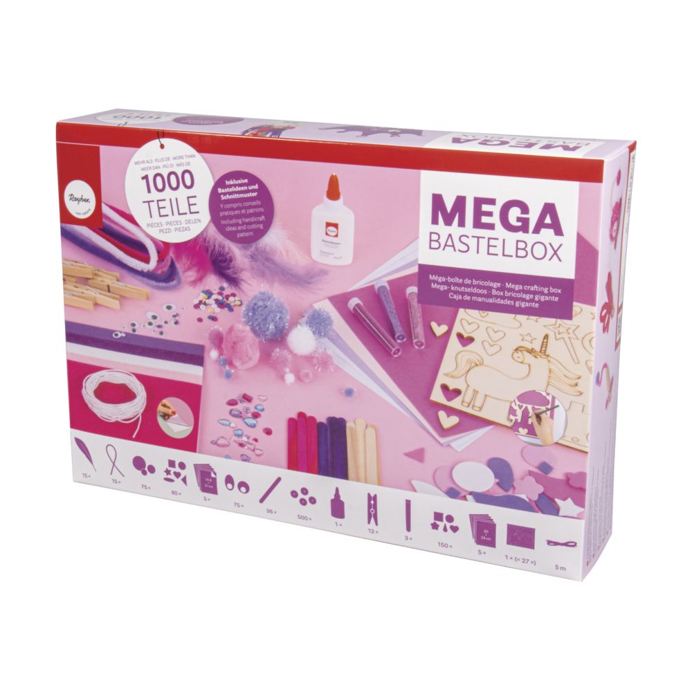 BOX BRICOLAGE GIGANTE UNICORNO 1000 PEZZI 