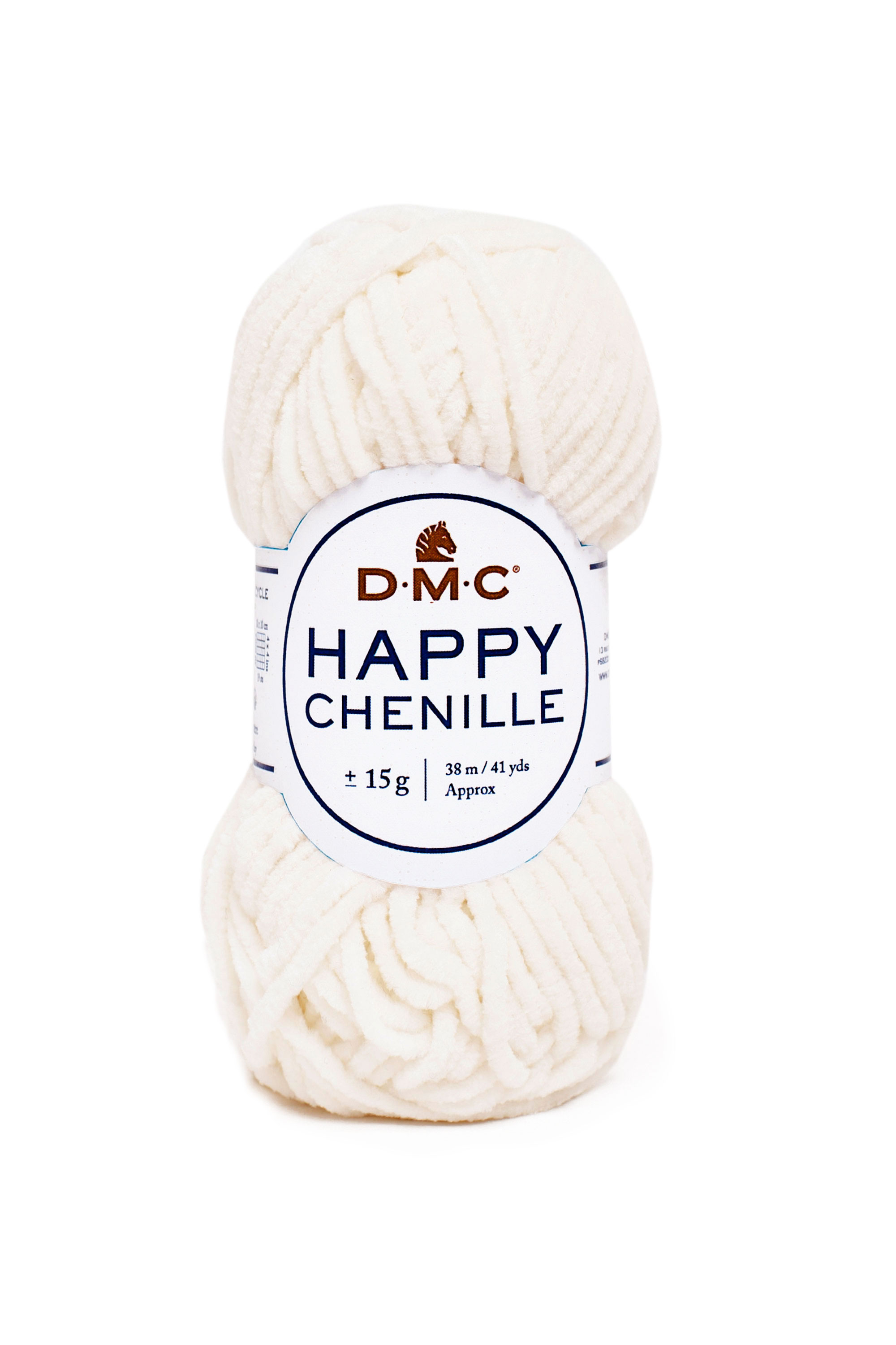 HAPPY CHENILLE D.M.C 15Gr. BIANCO LANA