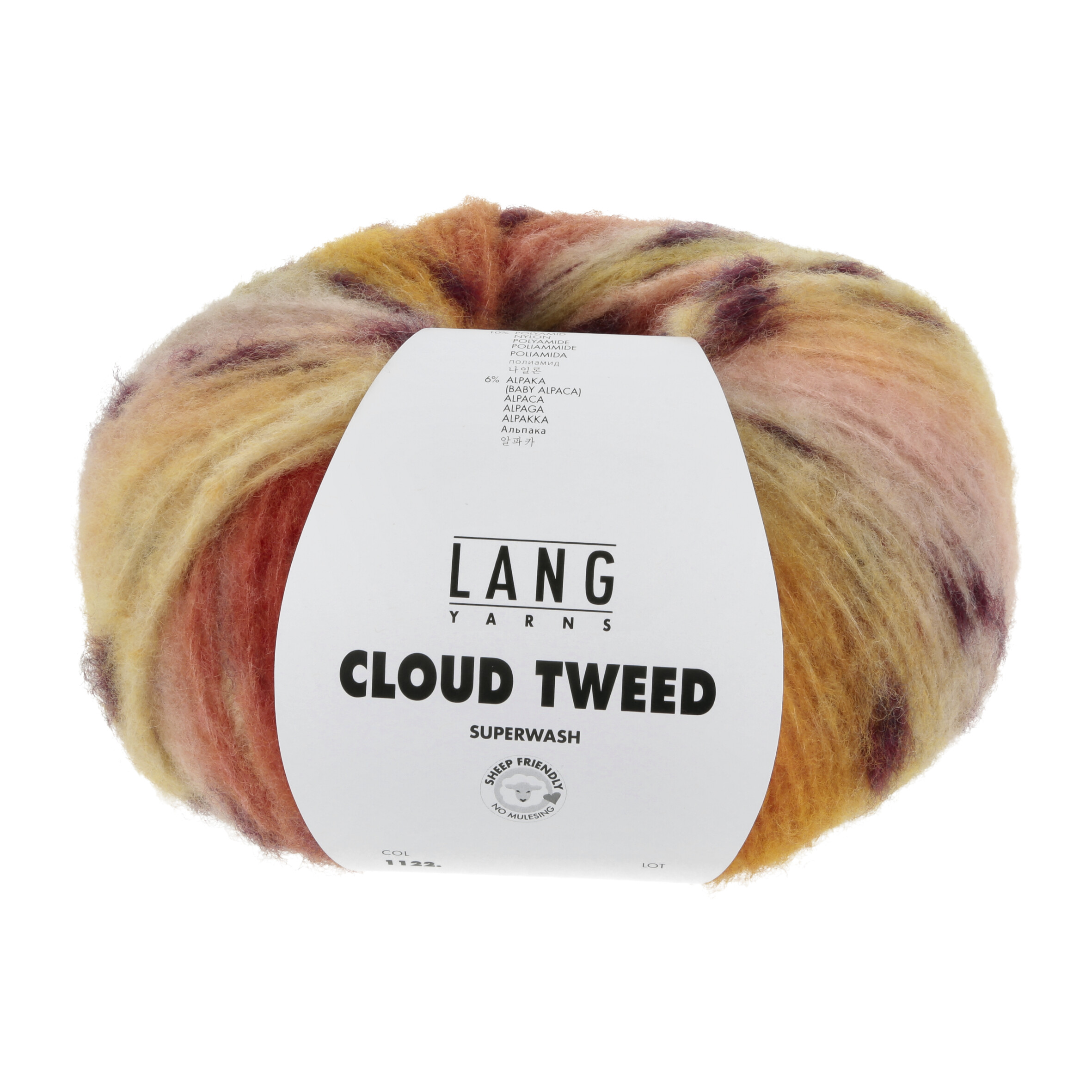 LANG CLOUD TWEED BRAUN- MIX 100GR