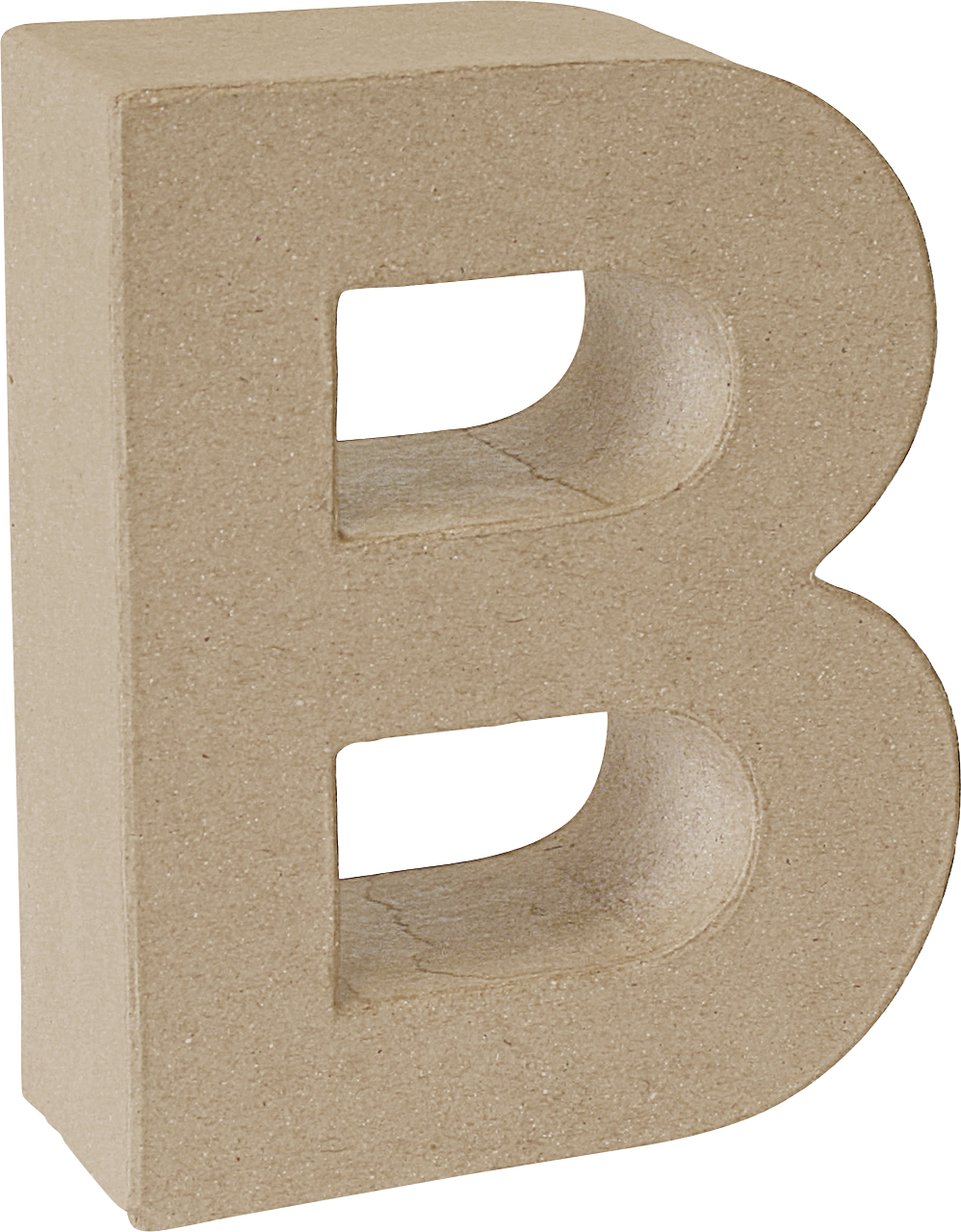 PAPP- BUCHSTABE "B" 3D 14,6x17,5x5,5CM