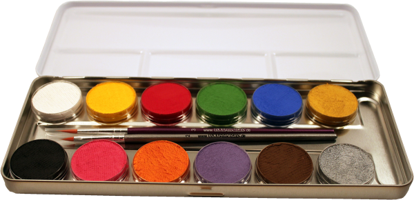 12 FARBEN METALL- PALETTE