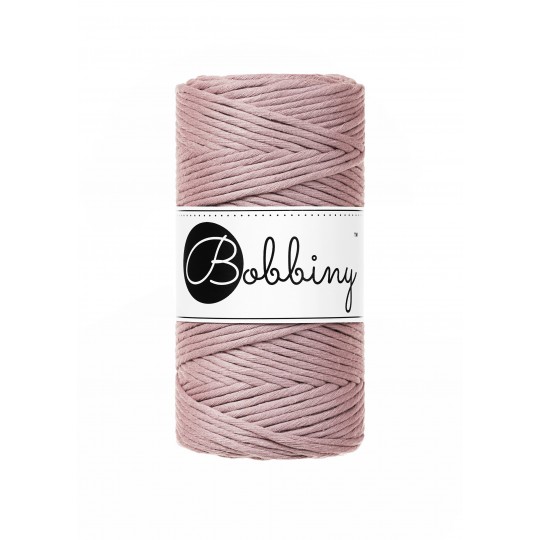 BOBBINY MAKRAMEE CORD 3MM MAUVE 