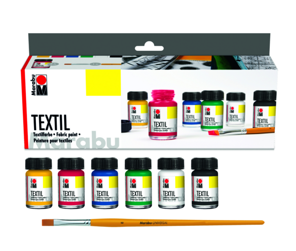 MARABU TEXTIL STARTER SET 6 x 15ML