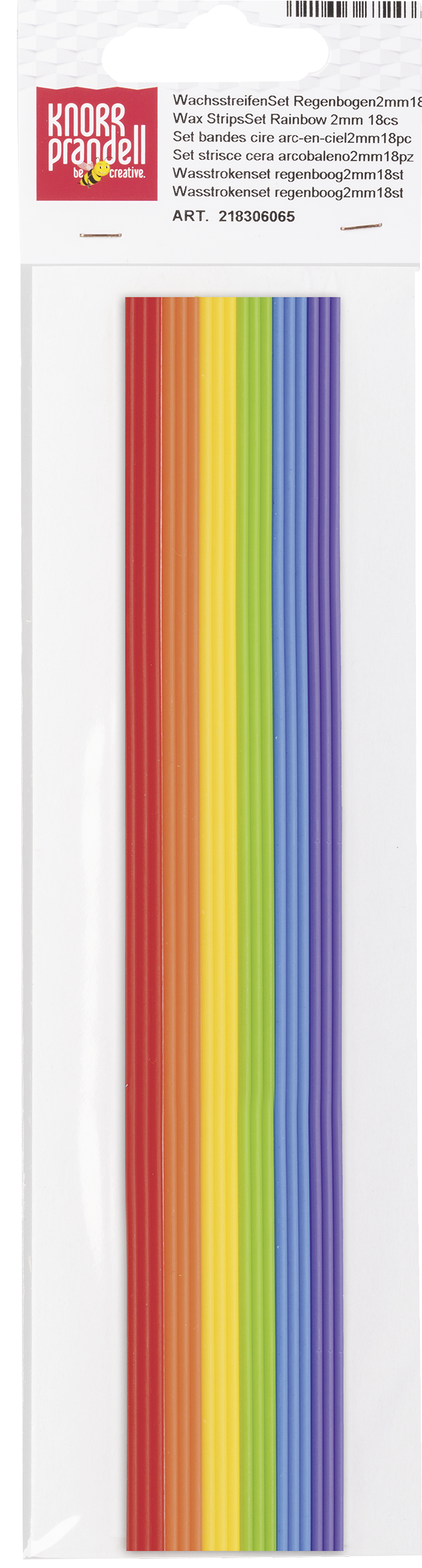 STRISCE DI CERA 200 MM Ø 2 MM ARCOBALENO