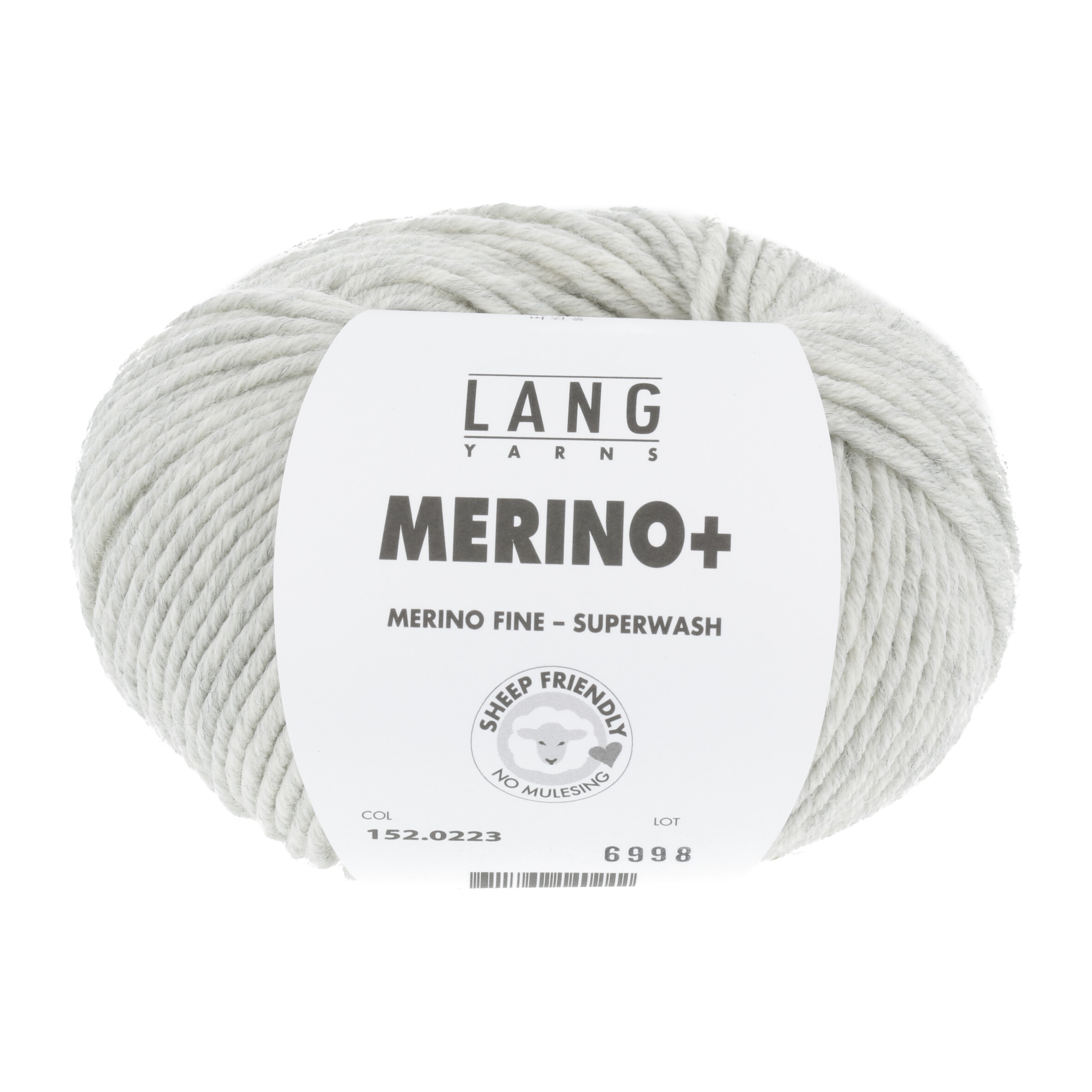 LANG MERINO + 50GR 0223 GRIGIO CHIARO MELANGE