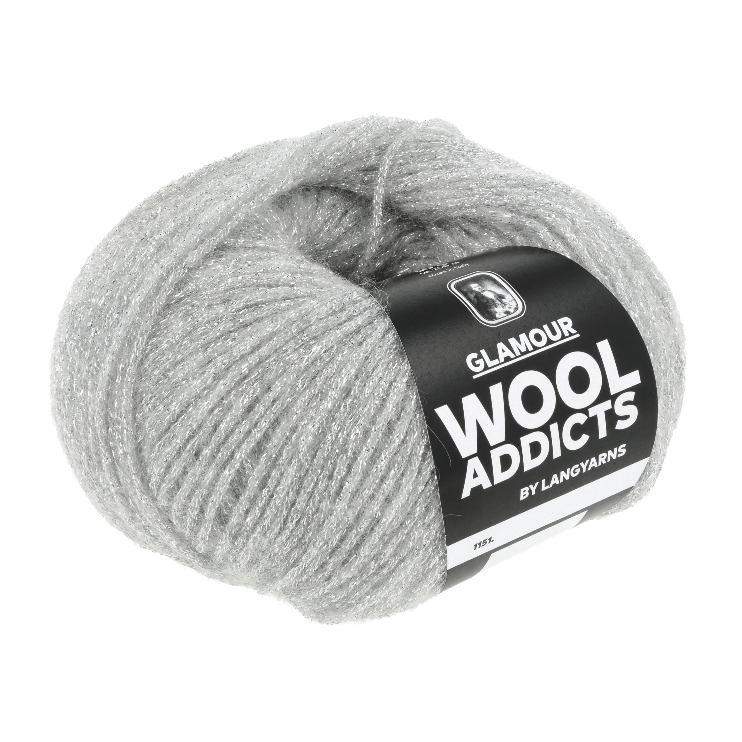 WOOL ADDICTS GLAMOUR 50GR 0023 SILBER WOOL ADDICTS GLAMOUR 50GR 0023 SILBER
