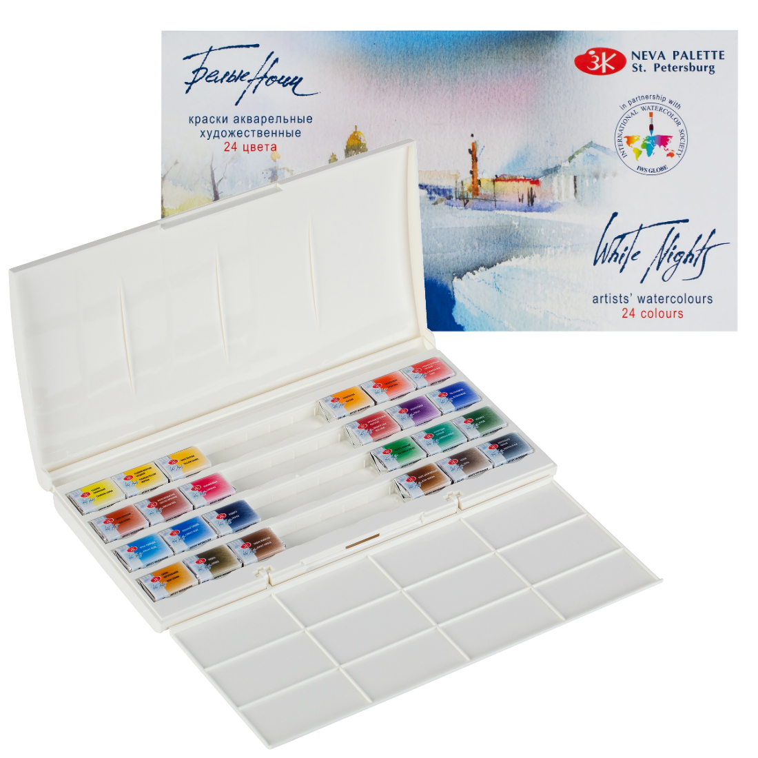 AQUARELLKASTEN WHITE NIGHTS 24