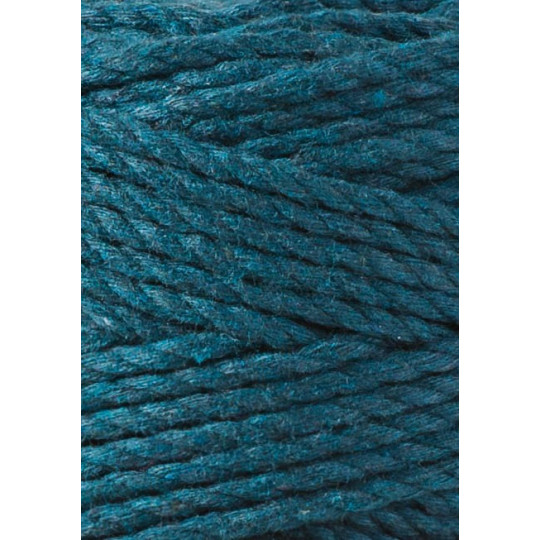 BOBBINY 3PLY MAKRAMEE-SCHNUR 3MM 100M PFAUENBLAU