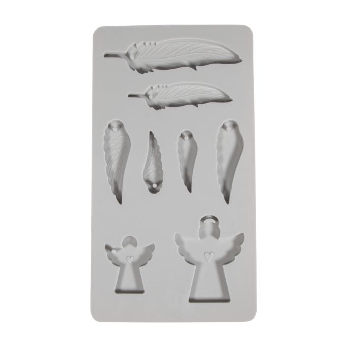 SILIKON GIEßFORM ENGEL + FLÜGEL 