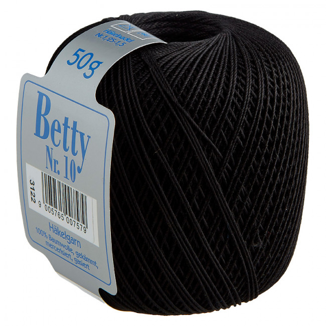 BETTY FILATO ALL`UNCINETTO NR. 10 50GR NERO