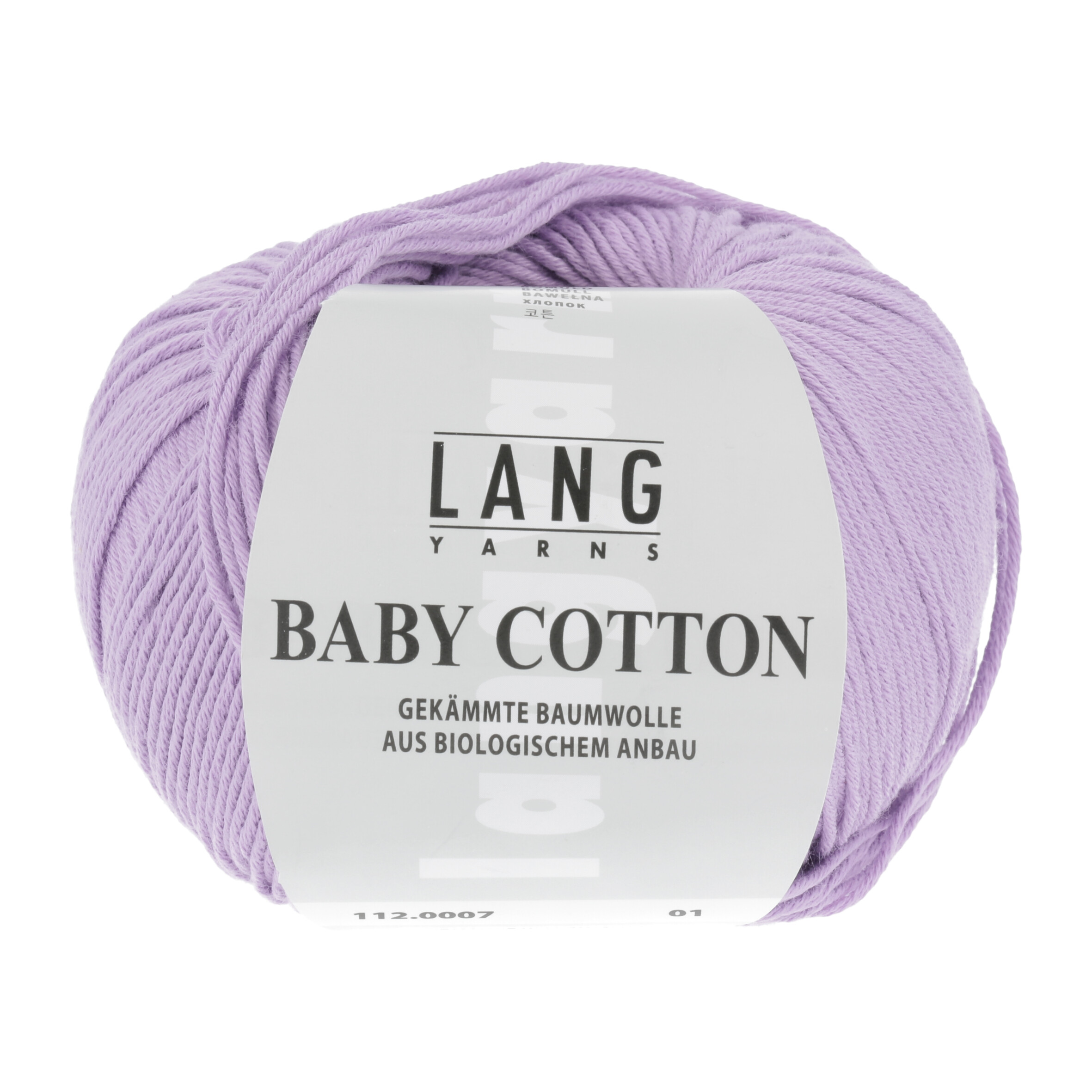 LANG BABY COTTON BIO 50GR 0007 FLIEDER