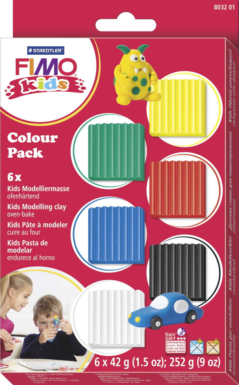 MODELLIERMASSE FIMO KIDS "Colour Pack Basic"
