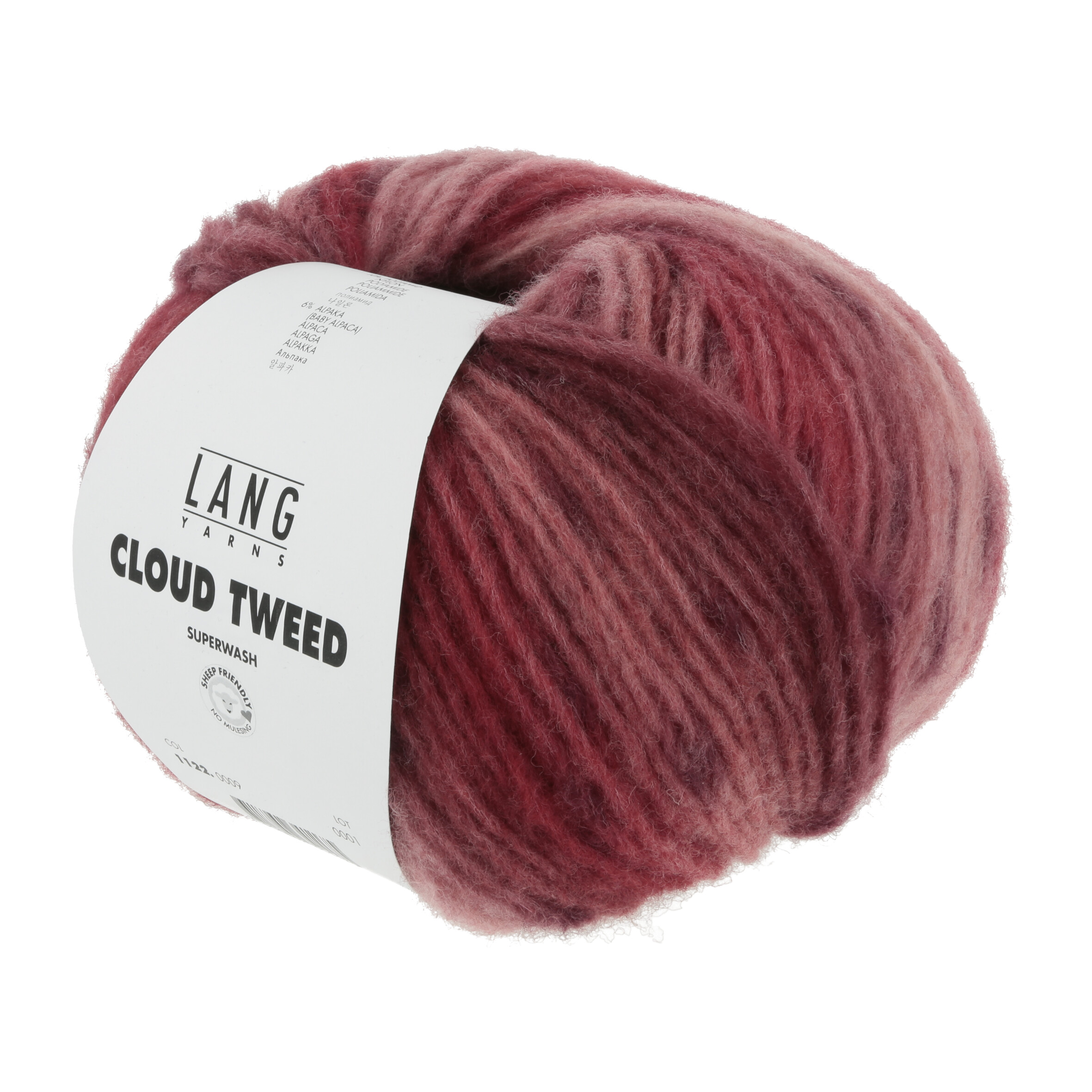 LANG CLOUD TWEED 100GR ROT LANG CLOUD TWEED 100GR ROT