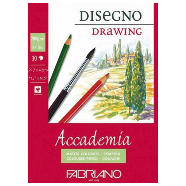 ACCADEMIA 200GR 29,7 X 42CM 30BLATT