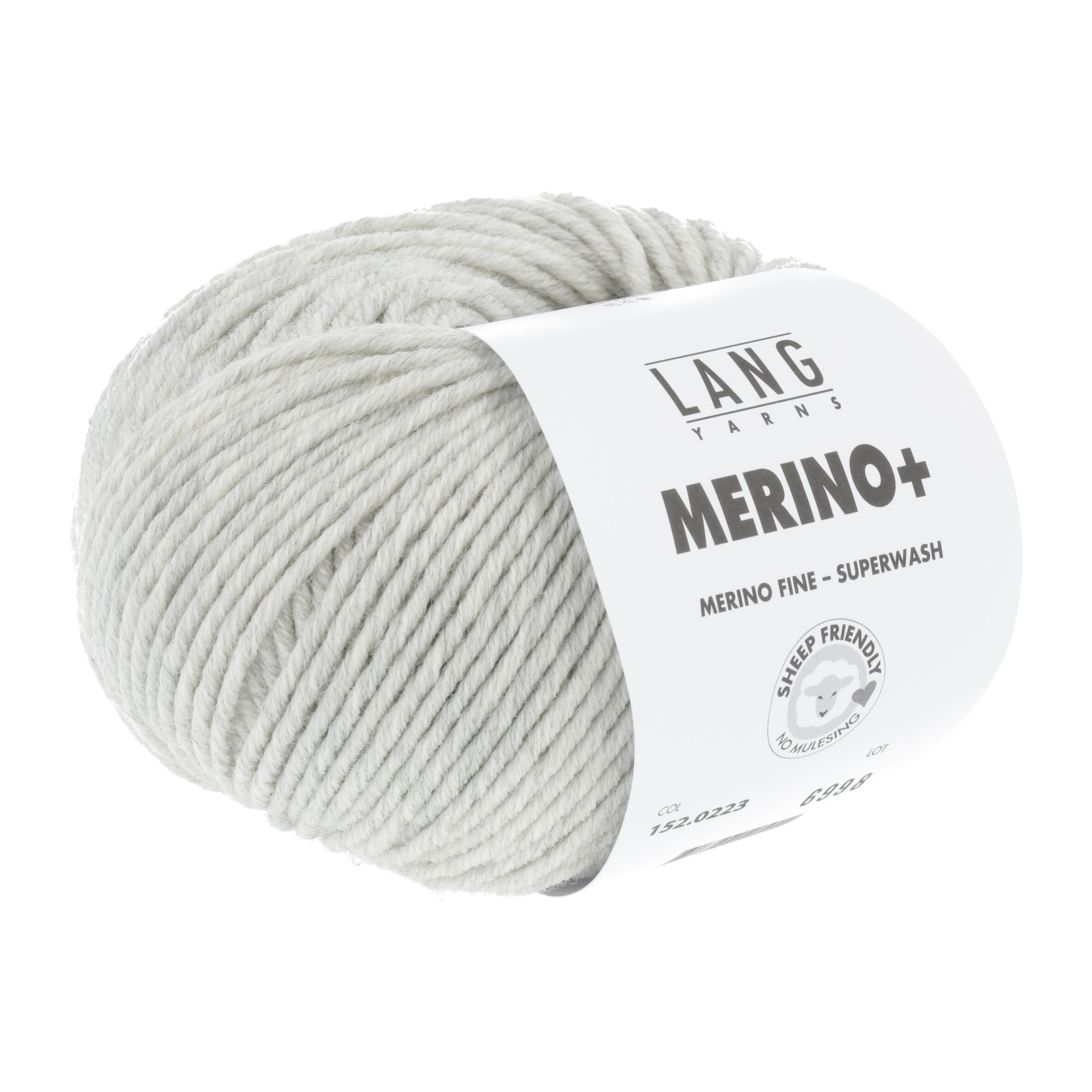 LANG MERINO + 50GR 0223 HELLGRAU MELANGE