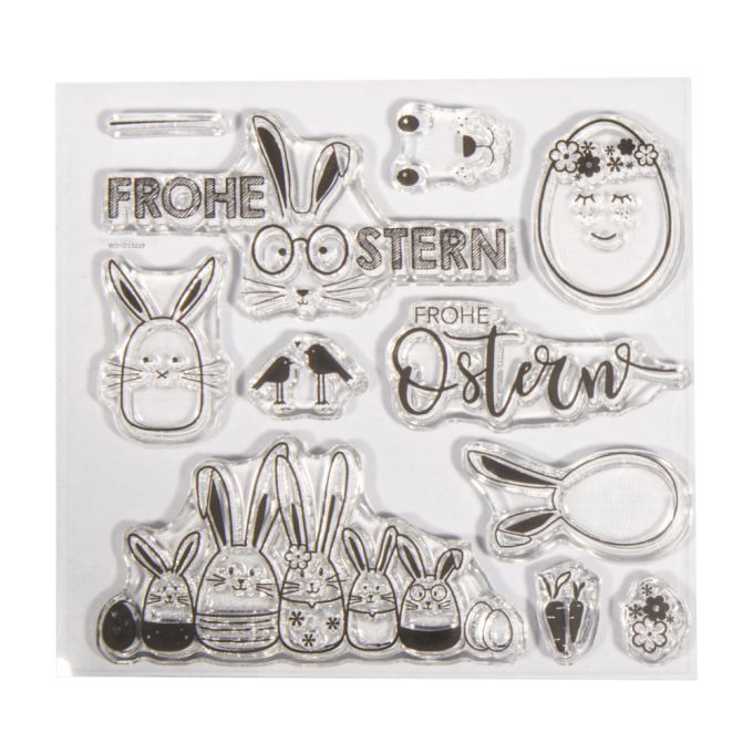 CLEAR STAMPS FROHE OSTERN
