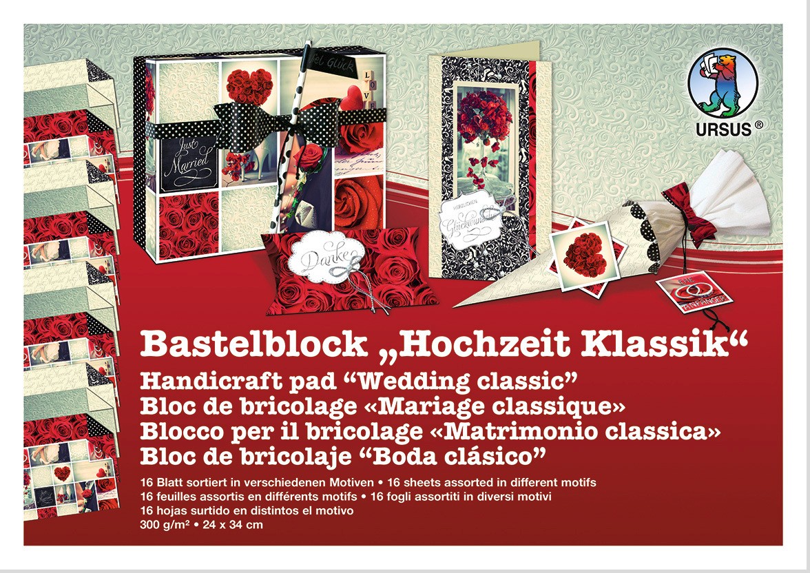 BLOCCO MATRIMONIO CLASSICO 300GR 24X34  16 FOLGI