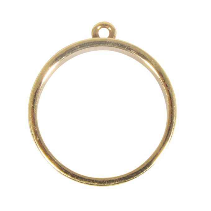METALL FASSUNG ANHÄNGER GOLD