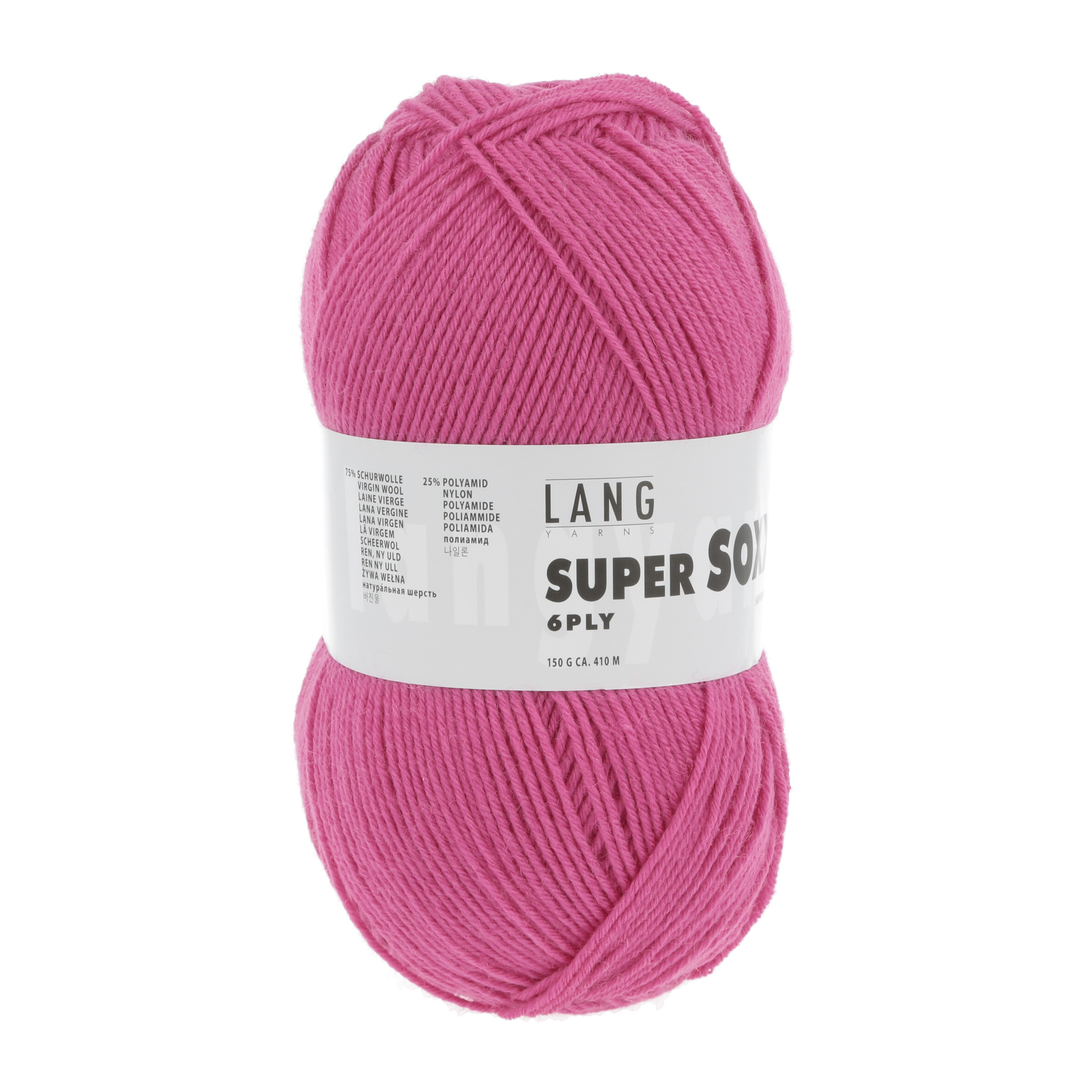 LANG SUPER SOXX  6FACH 0084 PINK 150GR  