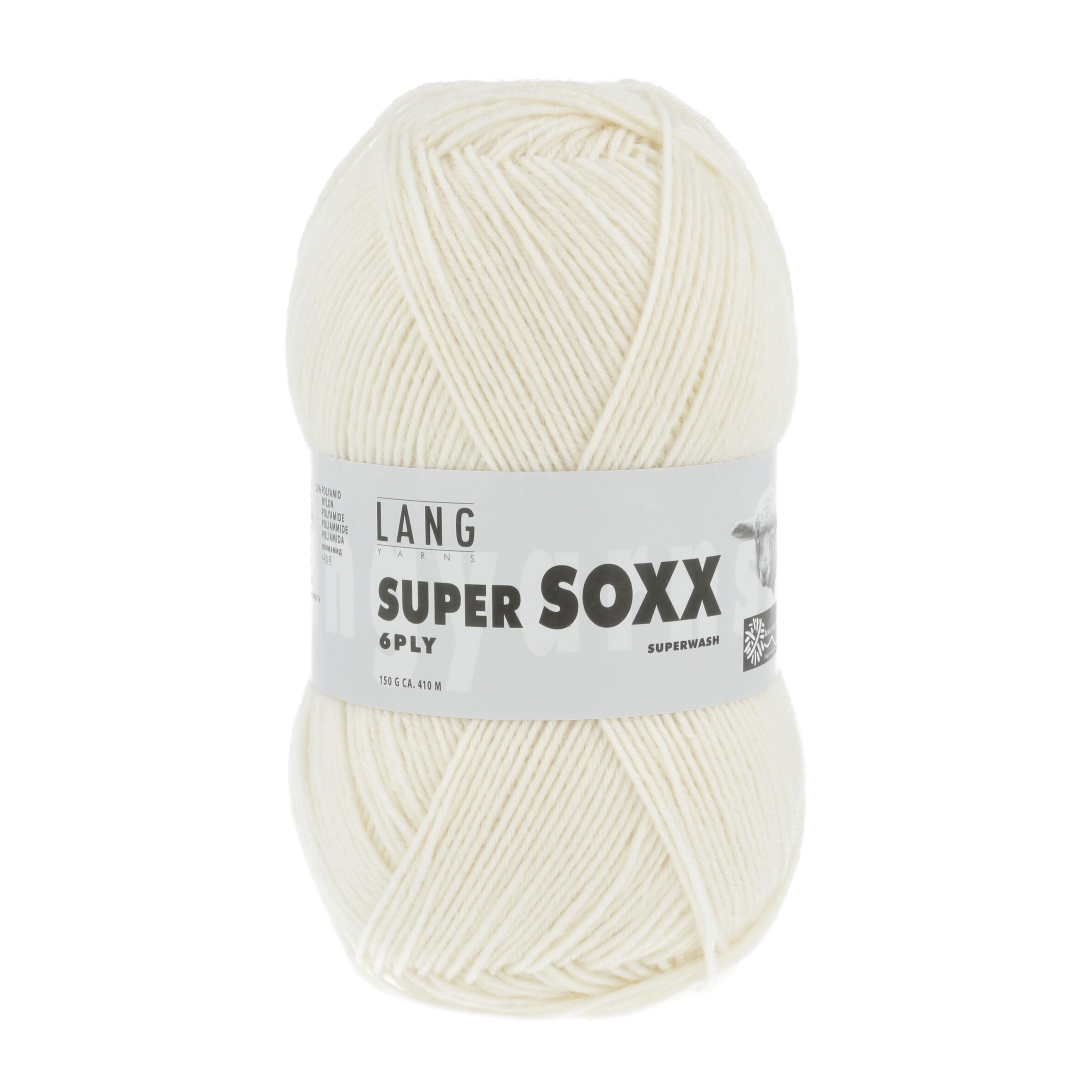 LANG SUPER SOXX 6PLY 0094 NATURALE 150GR 