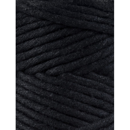BOBBINY MAKRAMEE CORD 3MM BLACK 